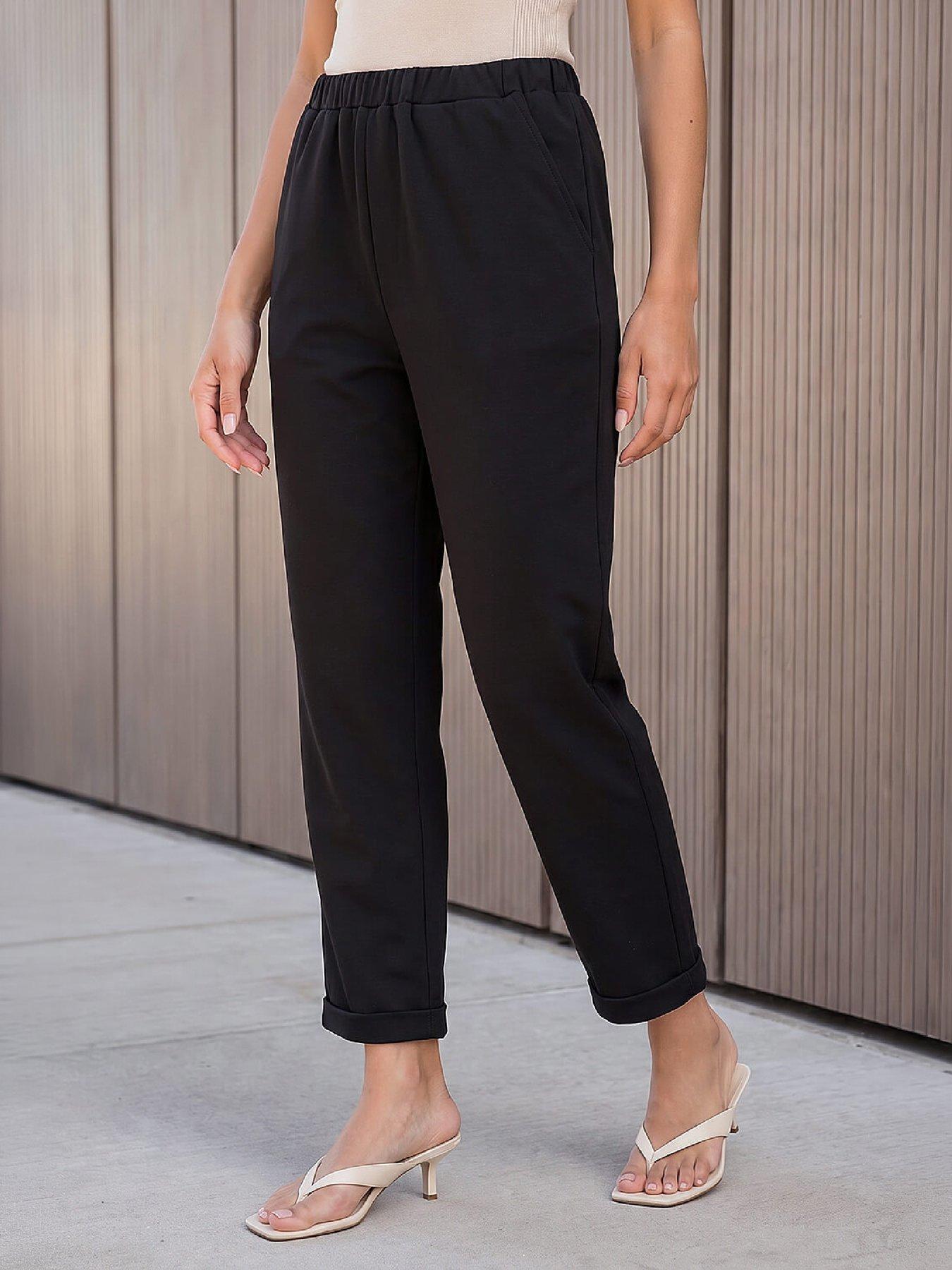 Image 1 of 4 of Roman Petite Turn Up Trouser