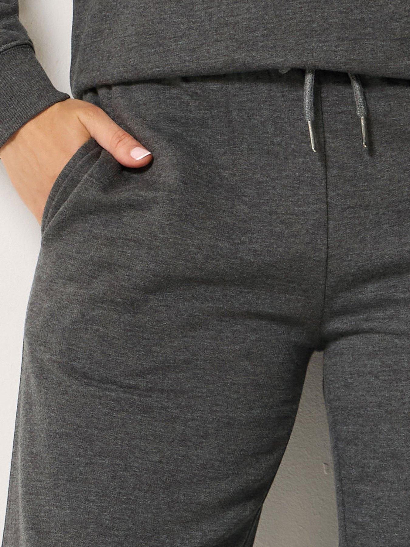 Image 4 of 4 of Long Tall Sally Wide Leg 36" Joggers - Grey