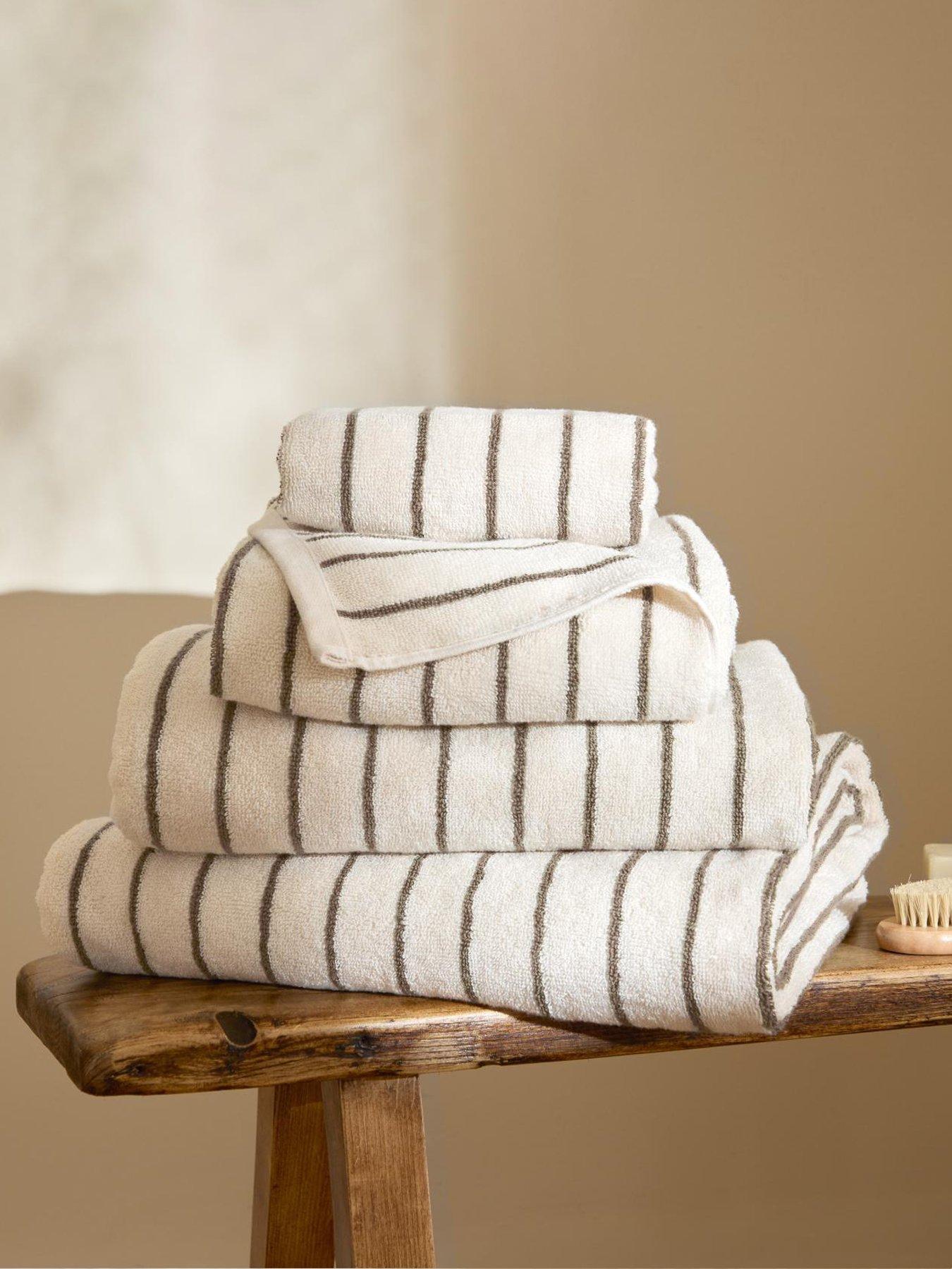 Yard Hebden Narrow Stripe Towel Collection Mole