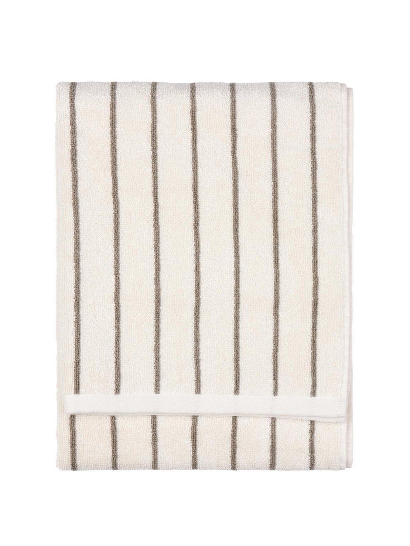 Image 2 of 4 of Yard Hebden Narrow Stripe Towel Collection Mole