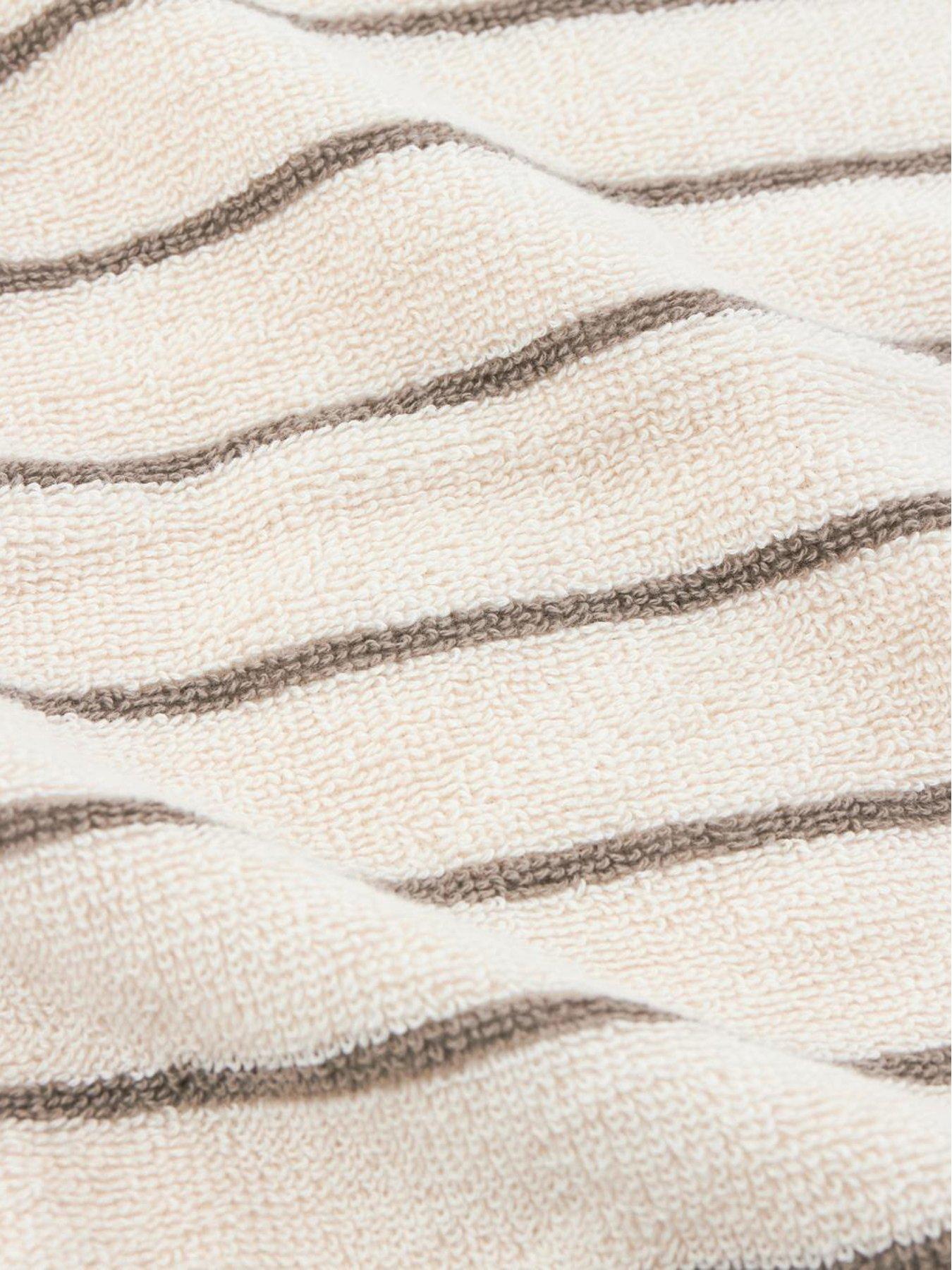 Image 4 of 4 of Yard Hebden Narrow Stripe Towel Collection Mole