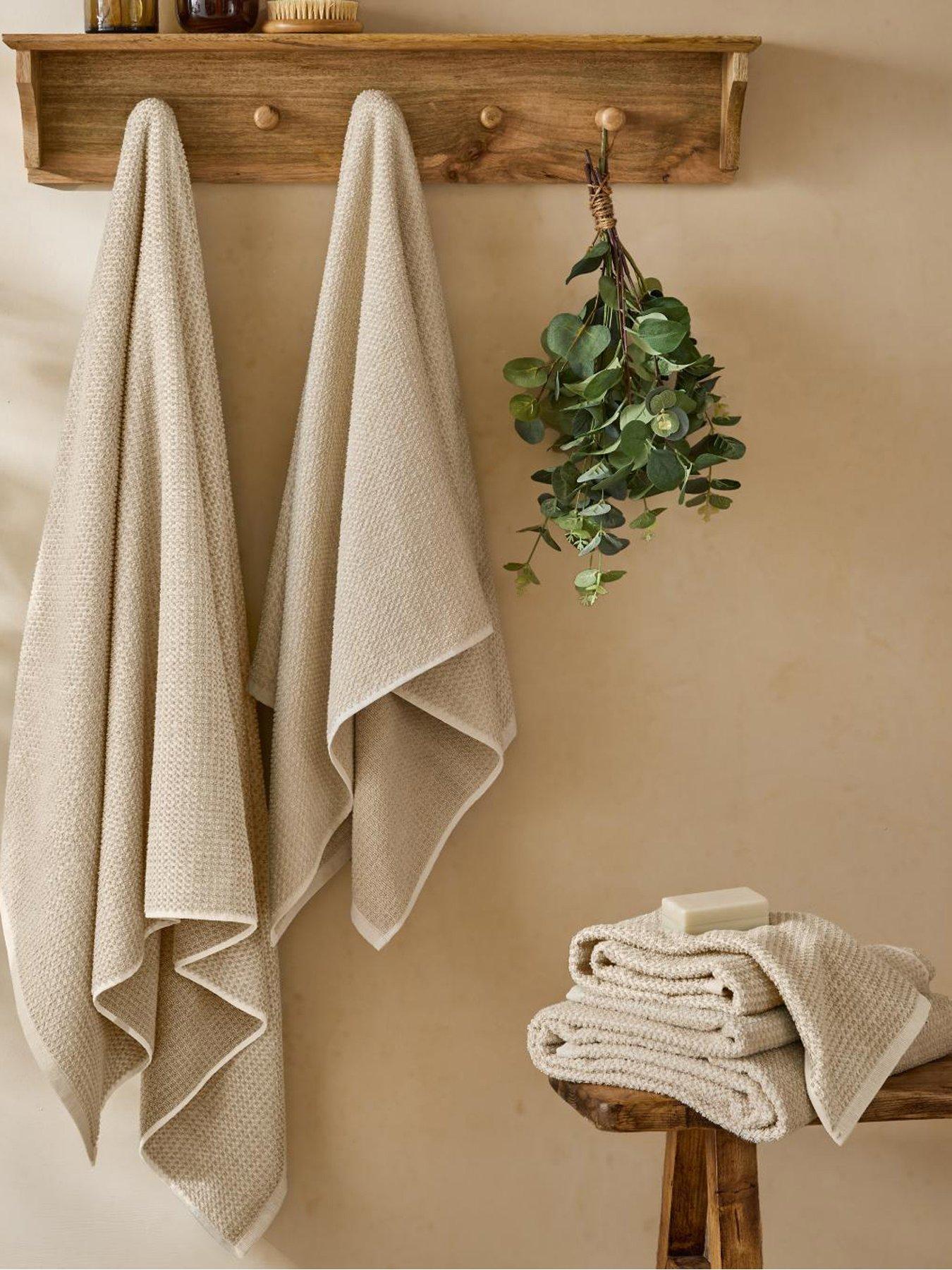 Image 3 of 4 of Yard Hebden Waffle Towel Collection Stone