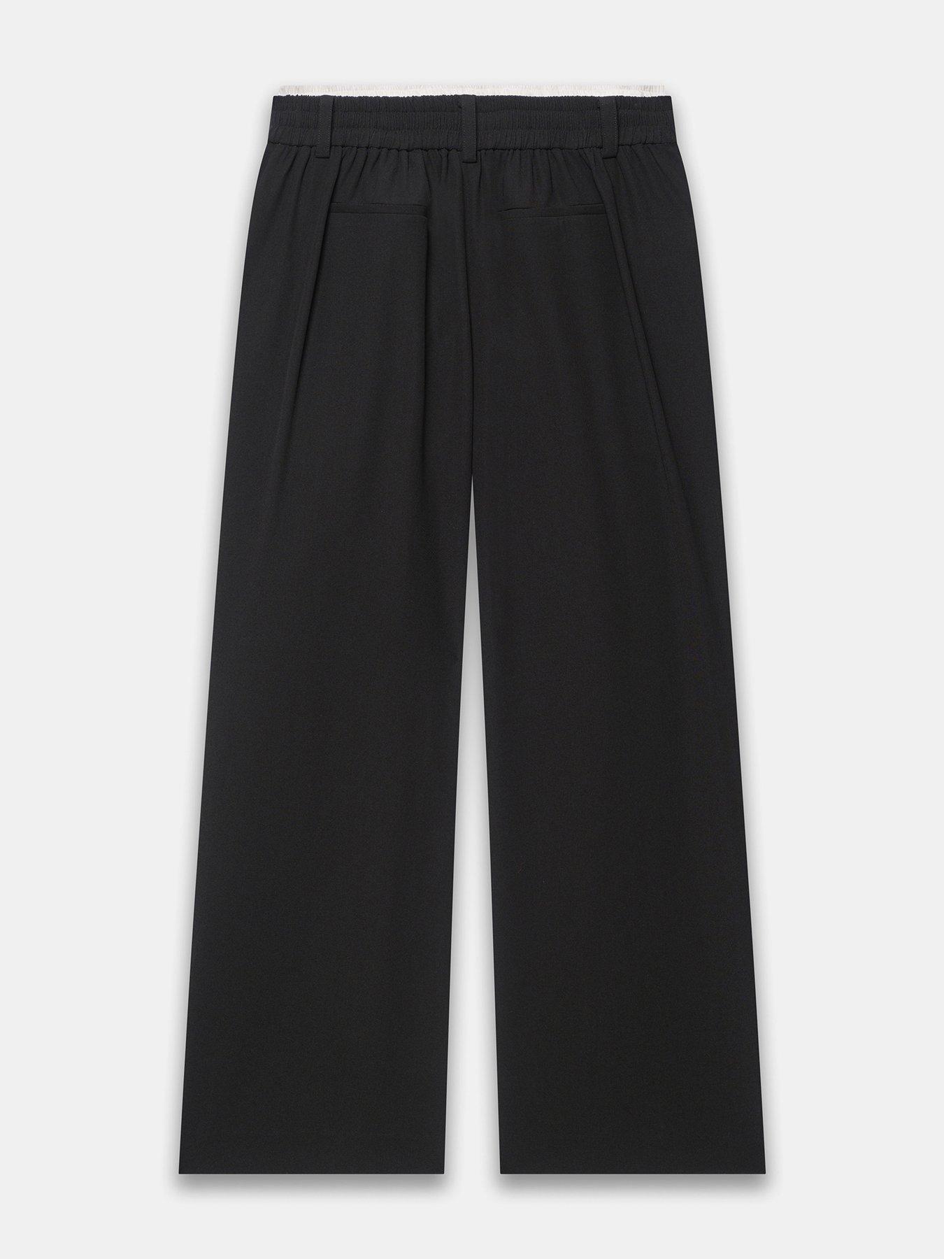 Image 6 of 6 of Mint Velvet Black Contrast Waist Trouser
