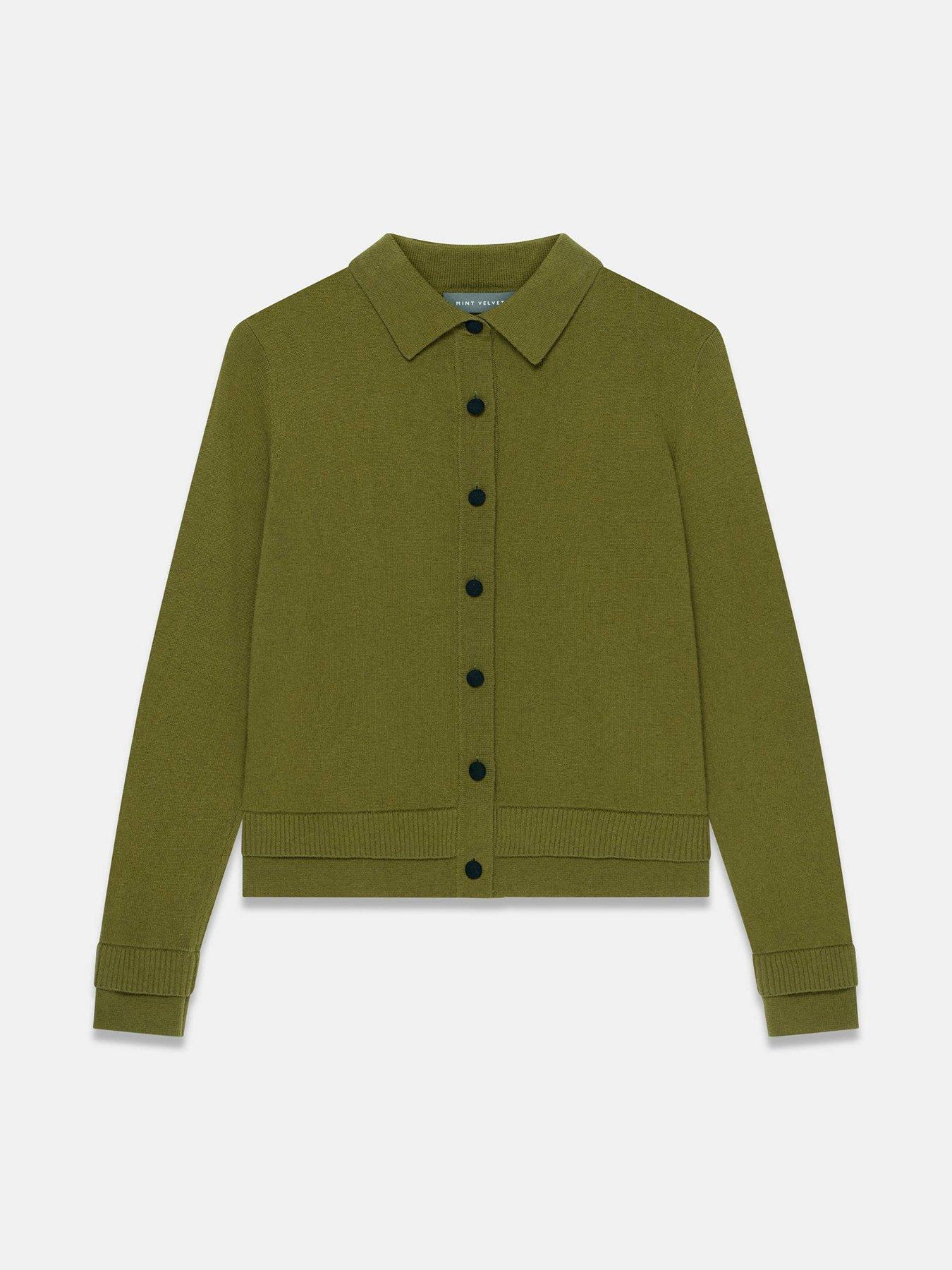 Image 5 of 6 of Mint Velvet Green Layered Collar Top