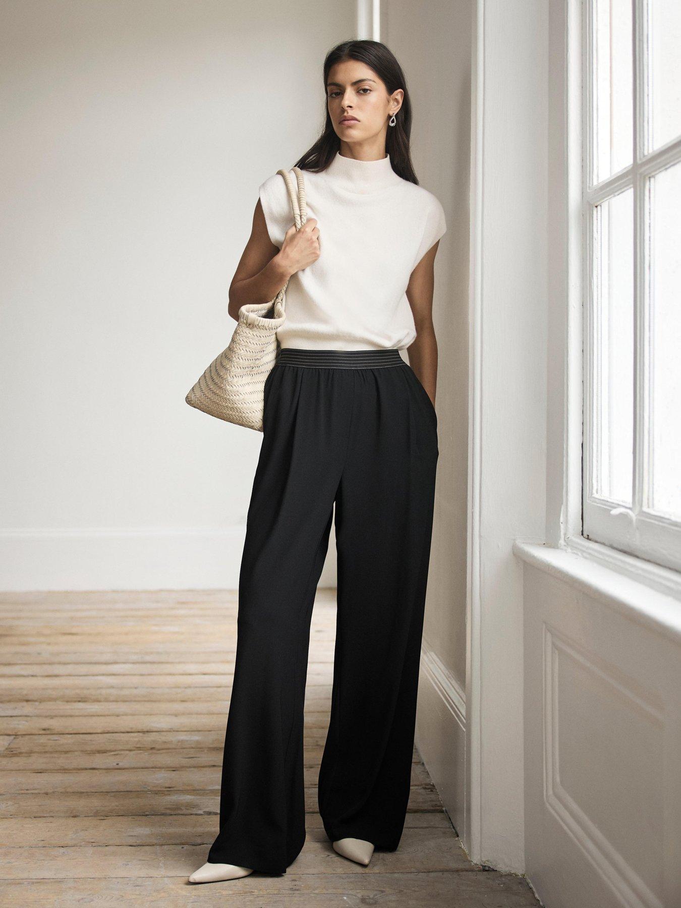 Image 2 of 6 of Mint Velvet Black Waistband Trouser