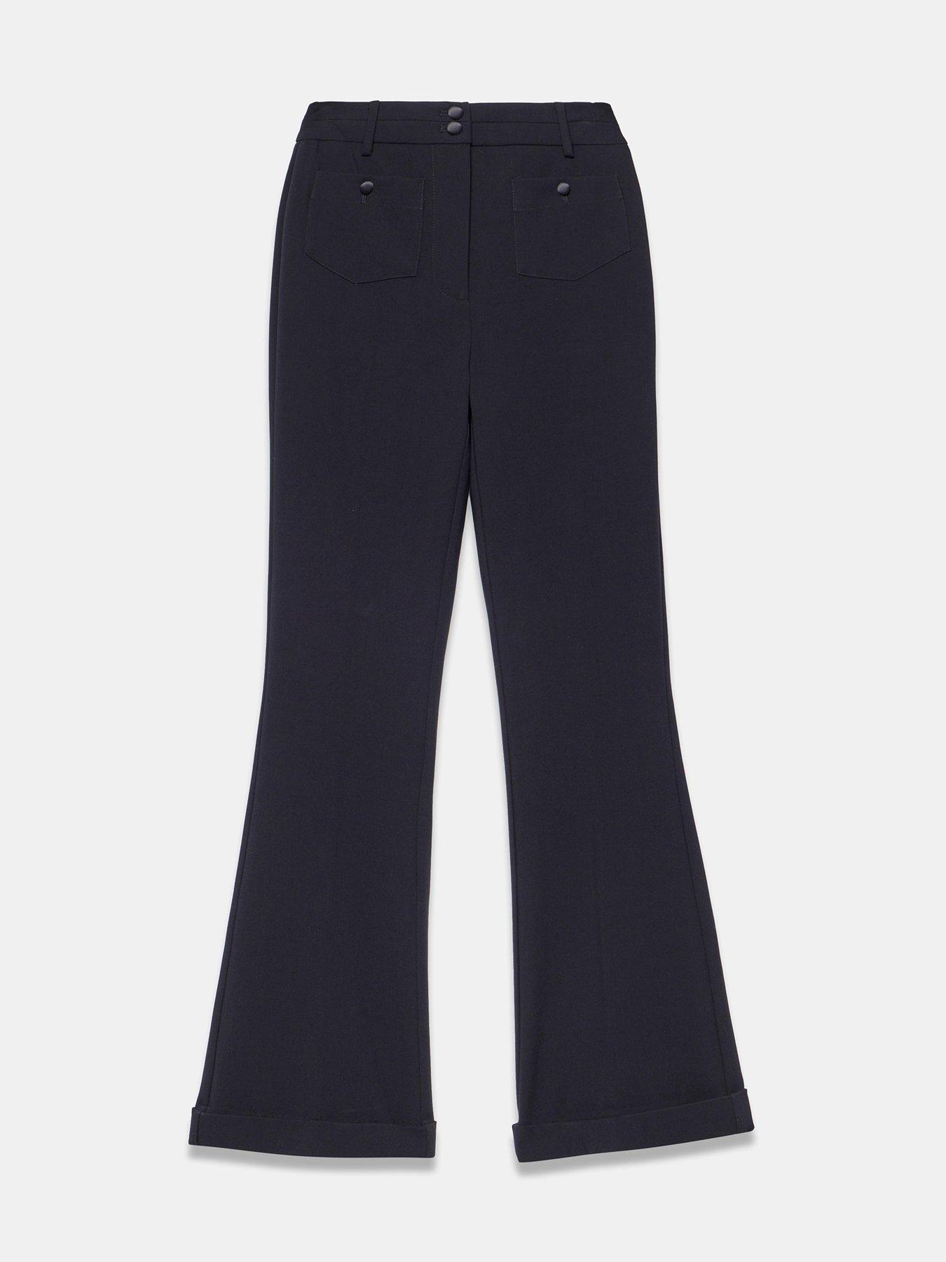 Image 5 of 6 of Mint Velvet Black Patch Pocket Flare