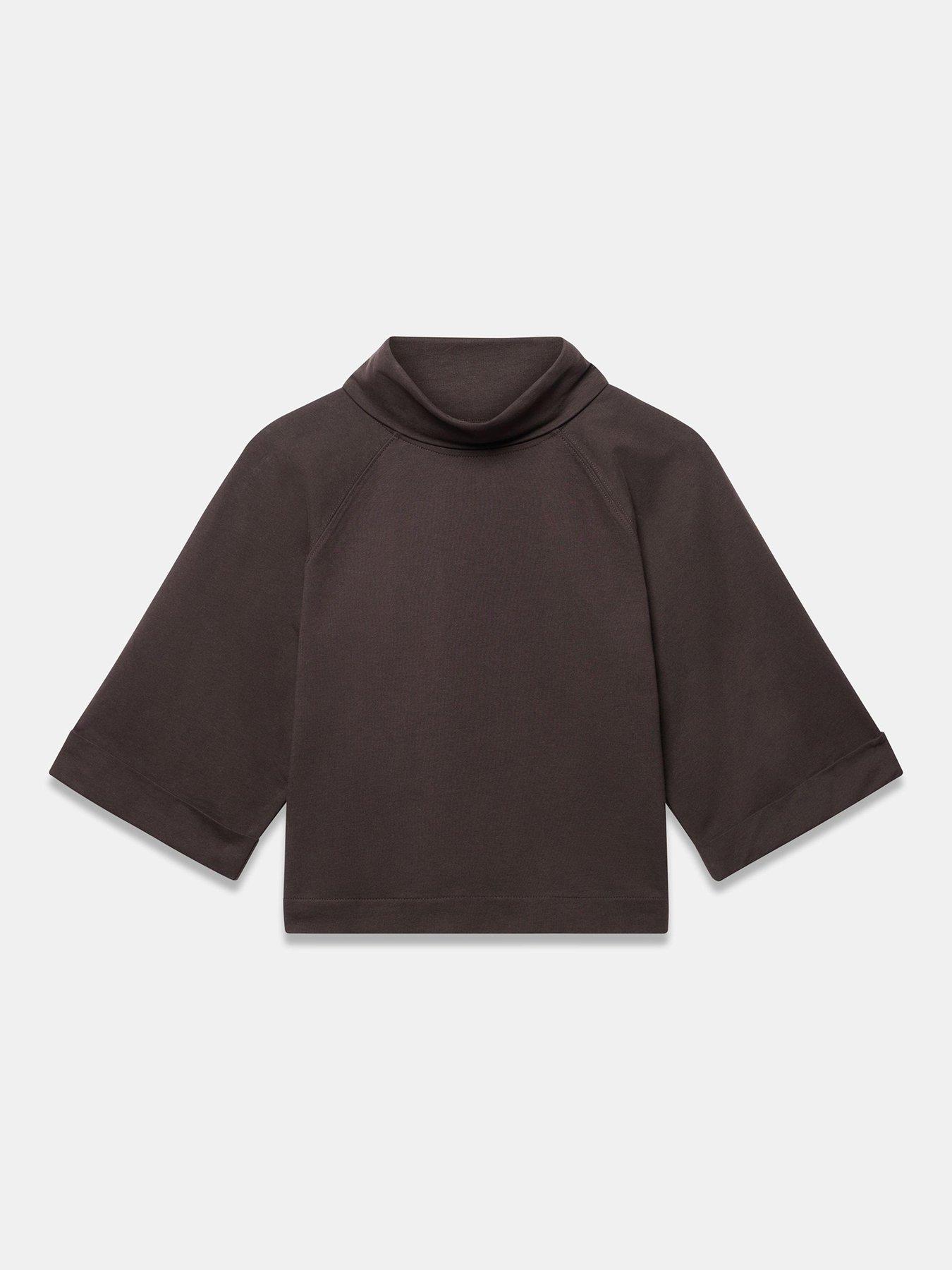 Image 5 of 6 of Mint Velvet Brown Sweat T-shirt