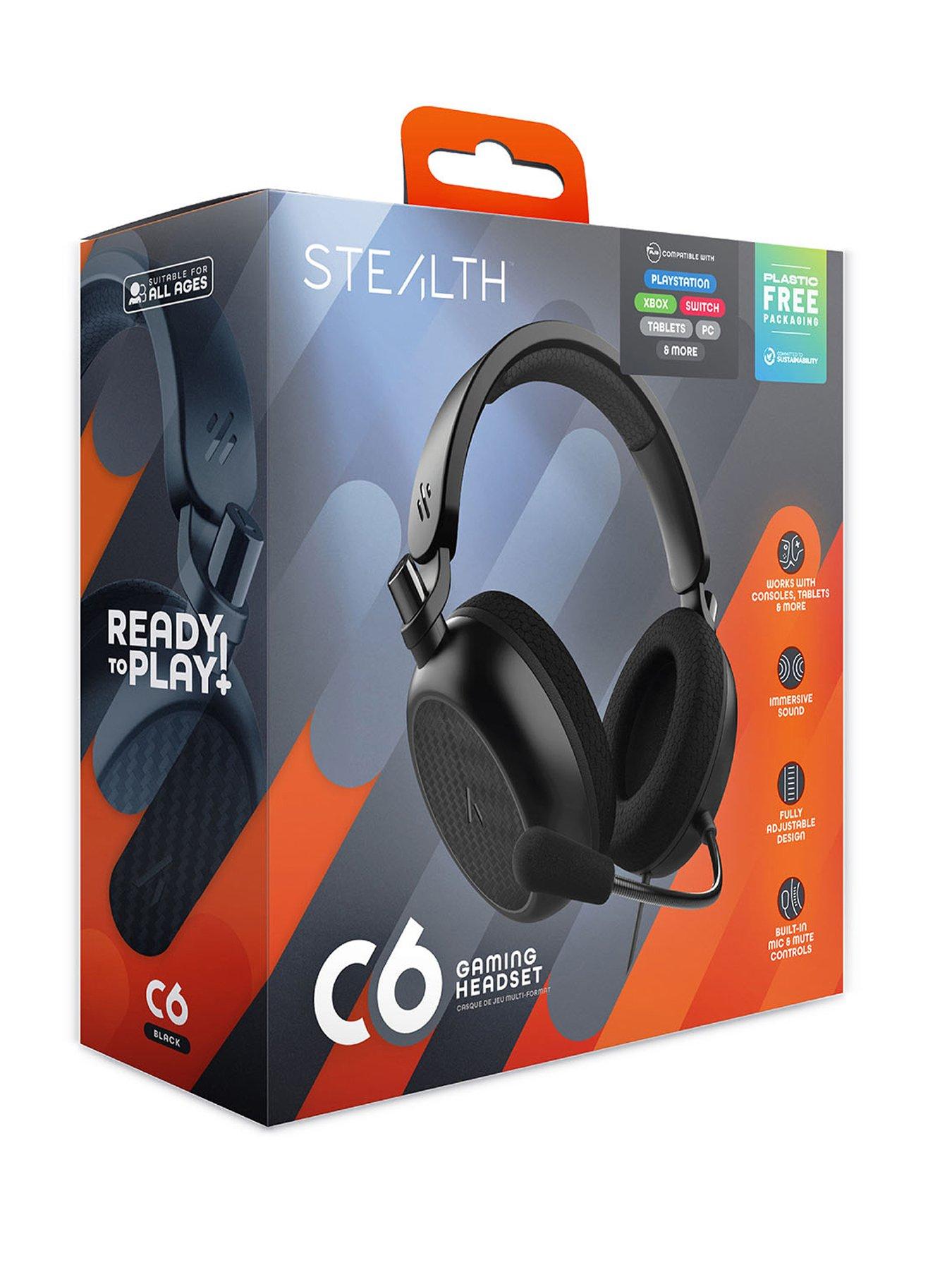 Image 2 of 8 of Stealth C6 Gaming Headset for PS, XBOX, Switch, PC, Mobile and Tablet - Black