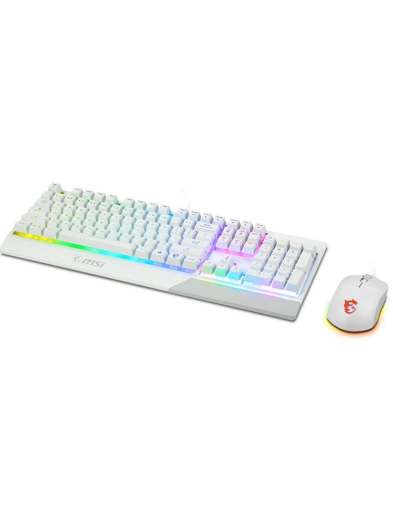 Image 3 of 5 of MSI MSI VIGOR GK30 COMBO RGB Keyboard + Clutch GM11 Mouse White