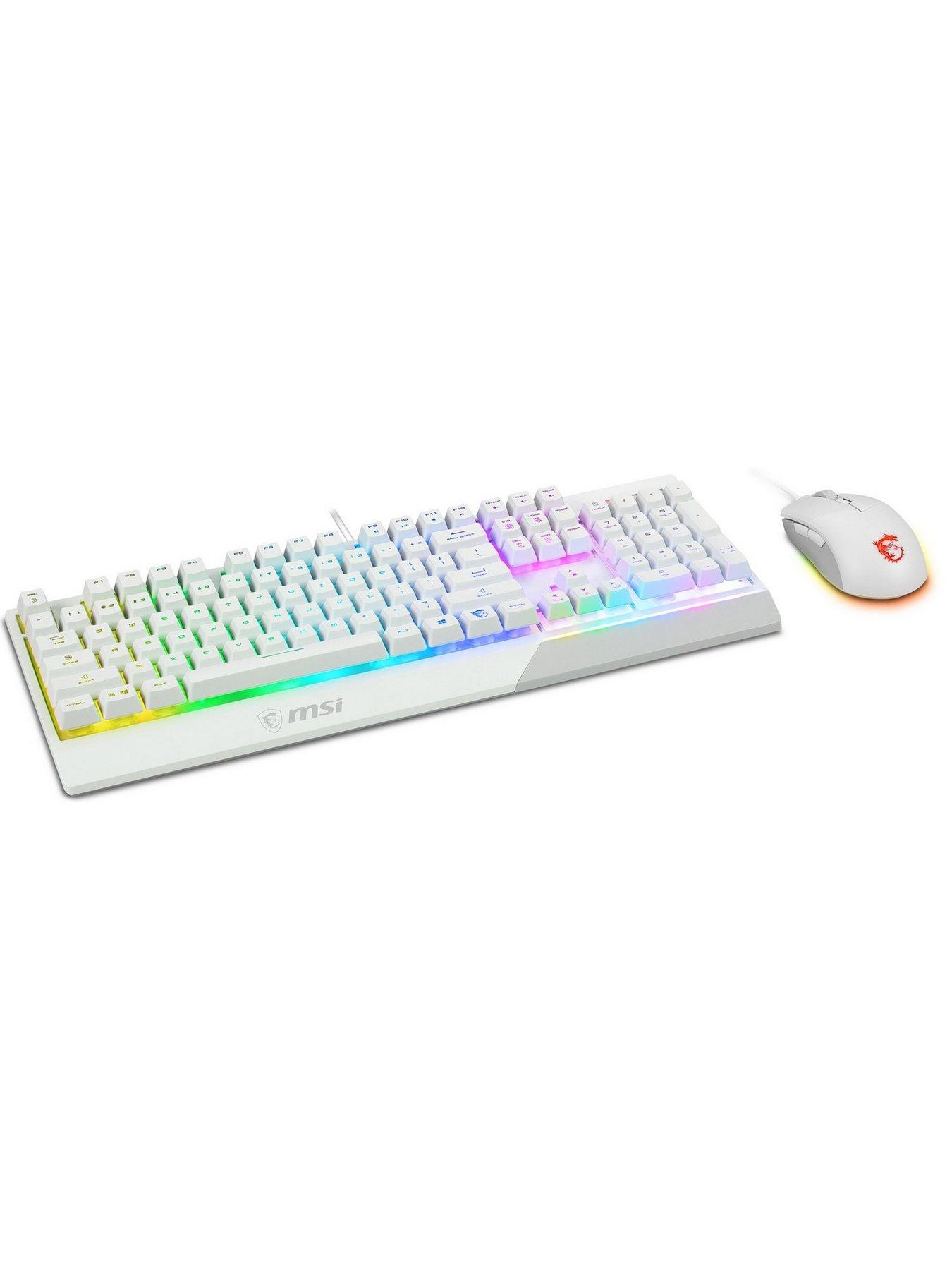 Image 4 of 5 of MSI MSI VIGOR GK30 COMBO RGB Keyboard + Clutch GM11 Mouse White