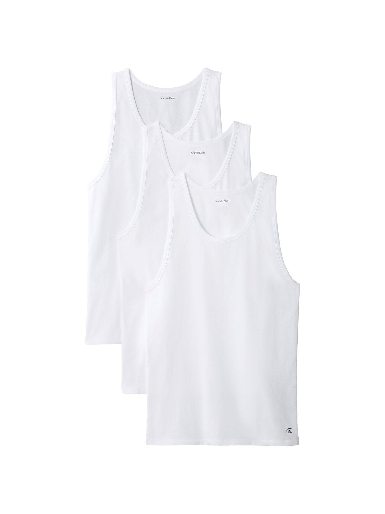 Calvin Klein Men’s 3 Pack Cotton Tank Tops - Image 2