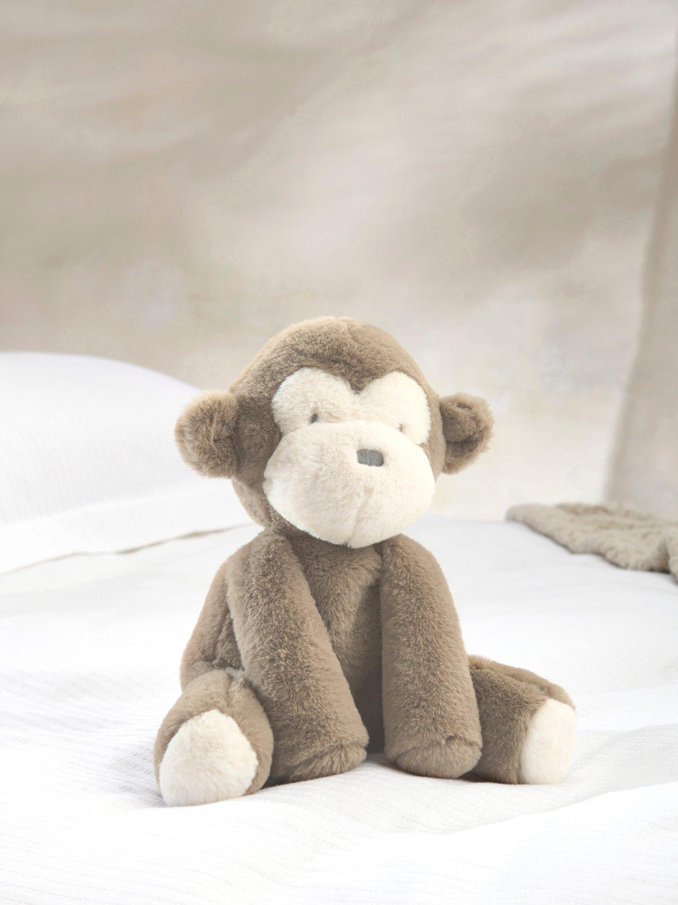 Mamas & Papas Monty Monkey Soft Toy - Brown - Faux Fur - Image 3