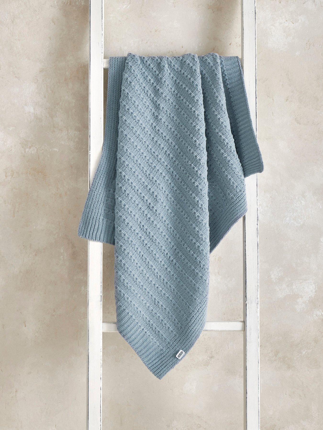 Mamas & Papas Chenille Blanket - Blue - Image 3