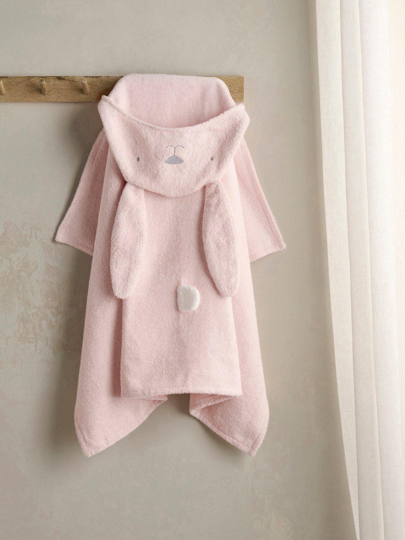 Mamas & Papas Hooded Towel, Baby Towel, Soft - Bunny - Image 3