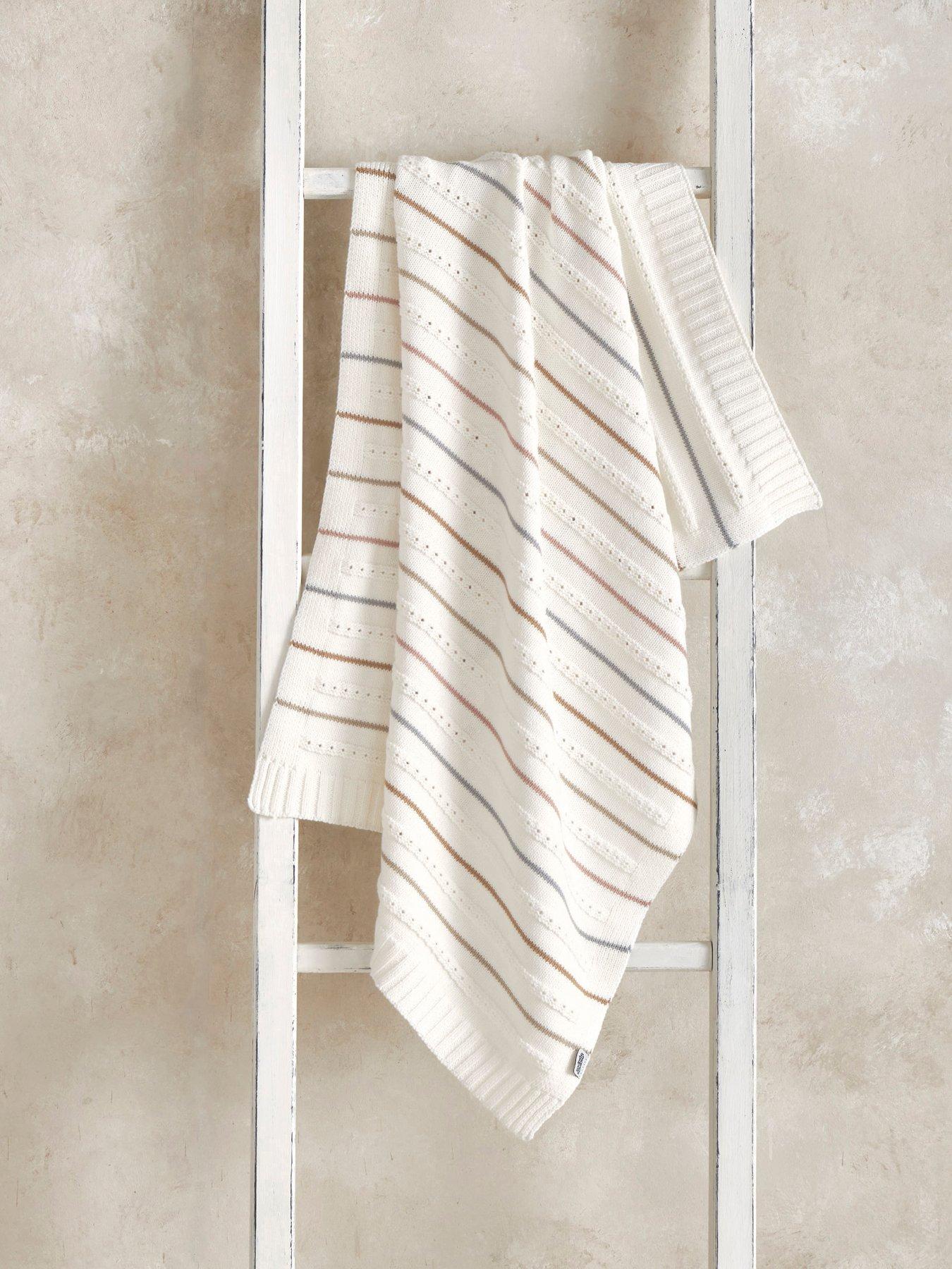 Mamas & Papas Knitted Blanket - Off White - Image 3