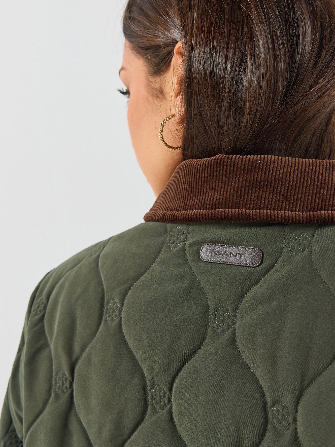 Image 4 of 6 of GANT Womens Monogram Quilted Jacket