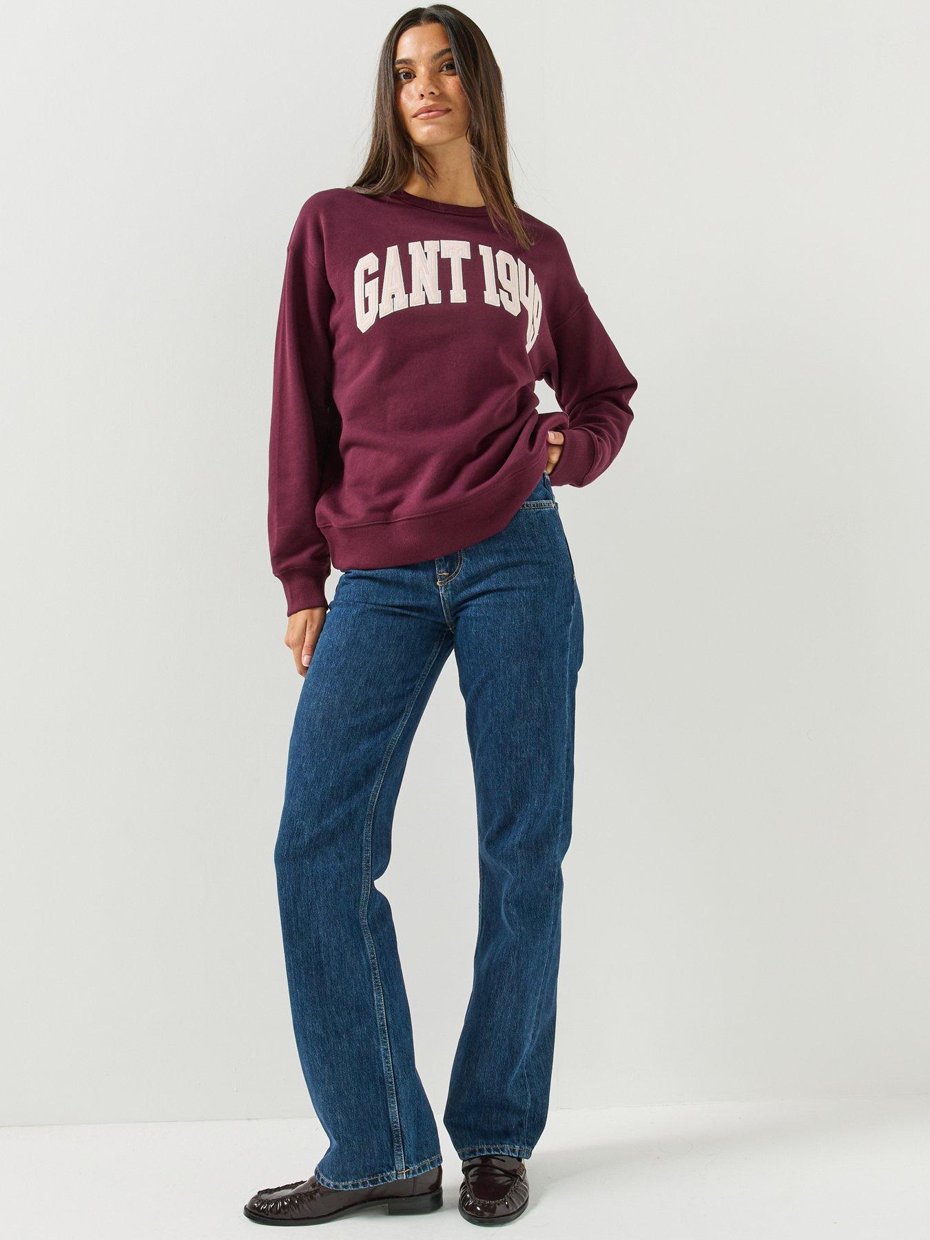 Image 3 of 5 of GANT Gant Womens Graphic Crew Neck Sweat