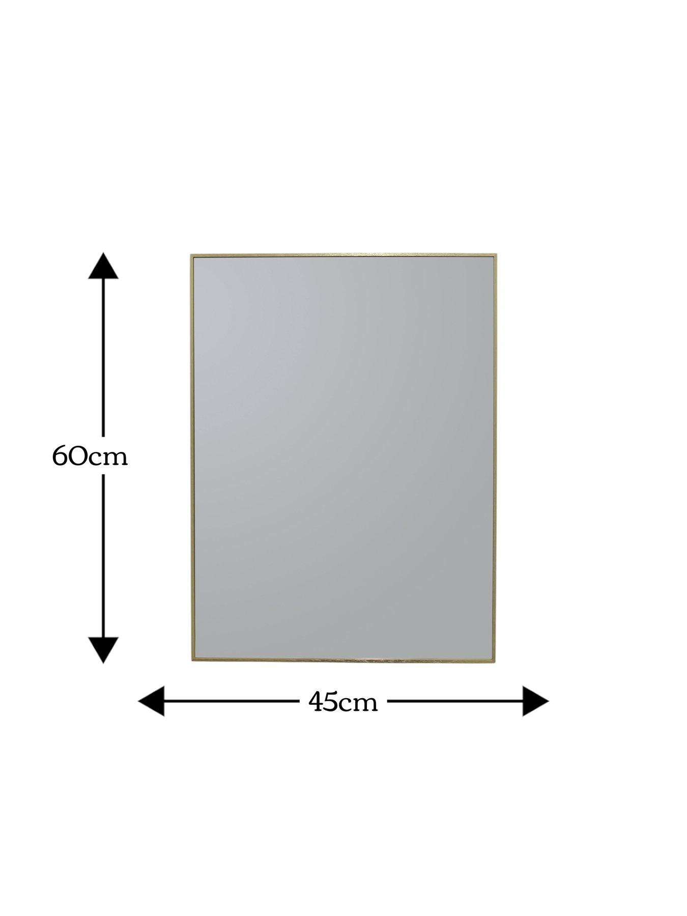 Image 4 of 4 of Showerdrape Bayswarer Brushed Gold Framed Rectangular Mirror 60x45cm
