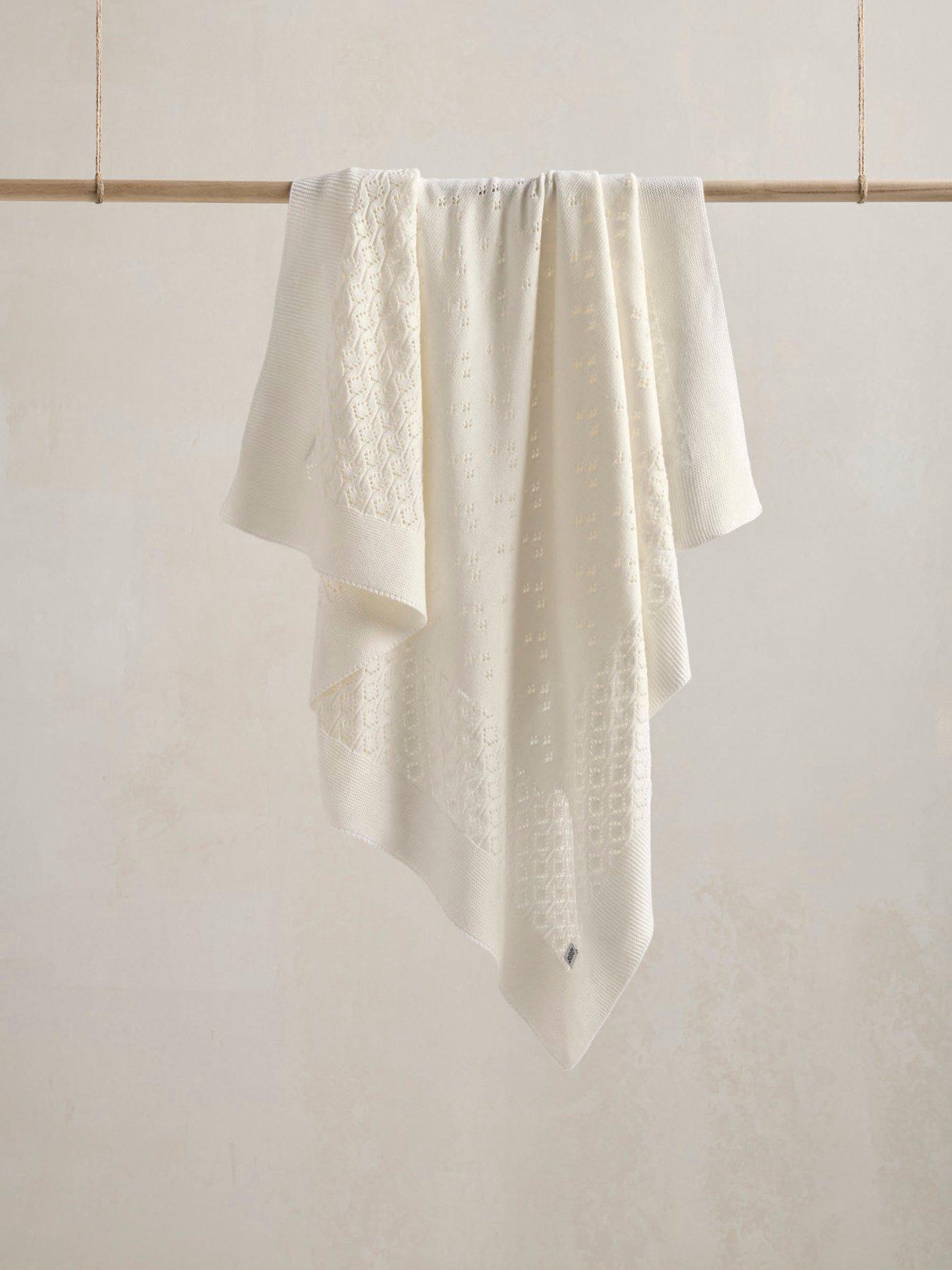 Mamas & Papas Small Knitted Blanket Pointelle - Image 2