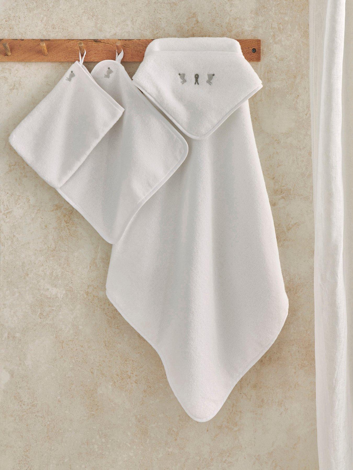 Mamas & Papas Baby Bath Towel Set - Cotton - Bunny - Image 3