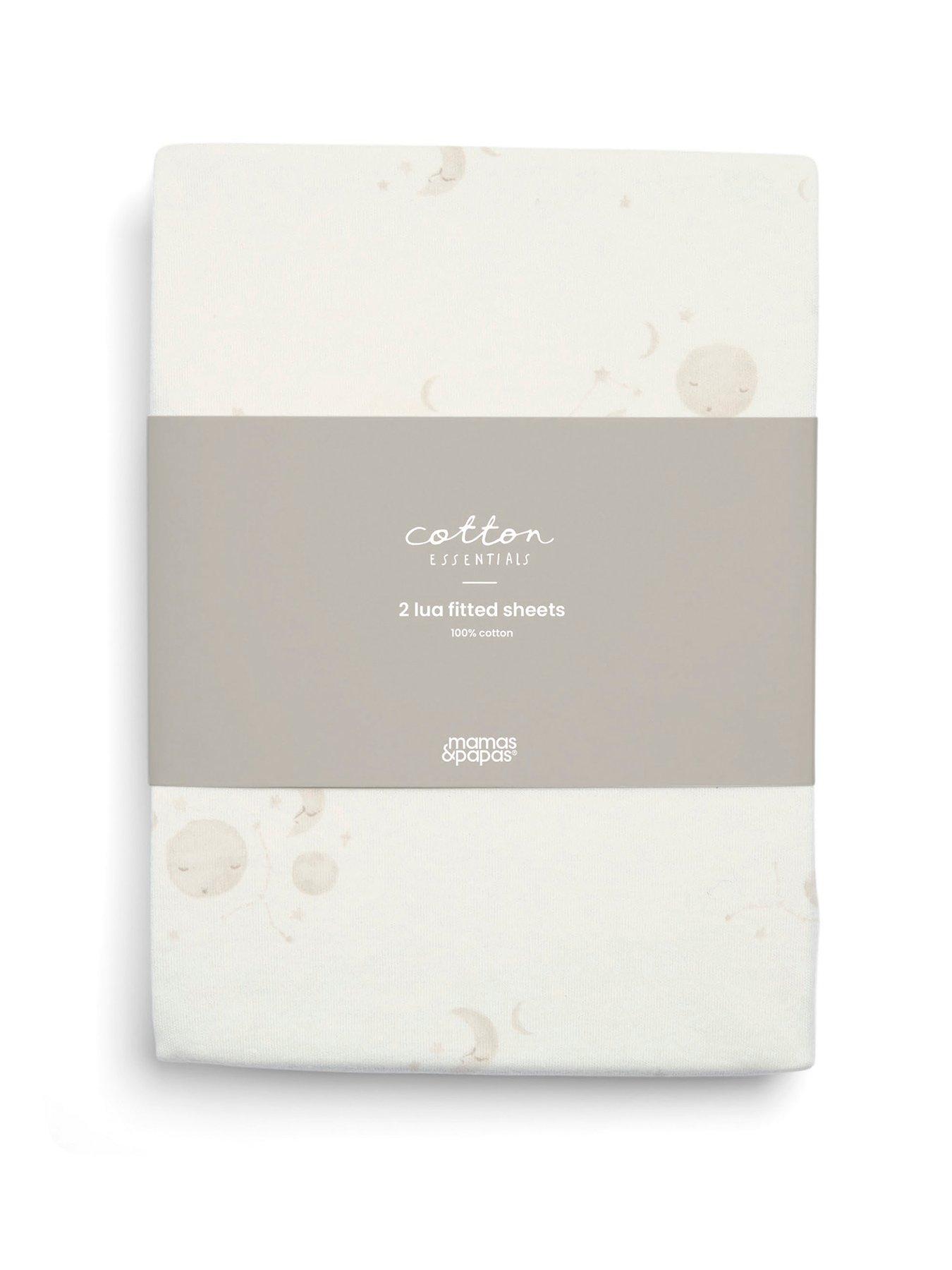 Image 2 of 4 of Mamas & Papas 2 Lua Crib Fitted Sheets (87cmx50cm) Cosmos