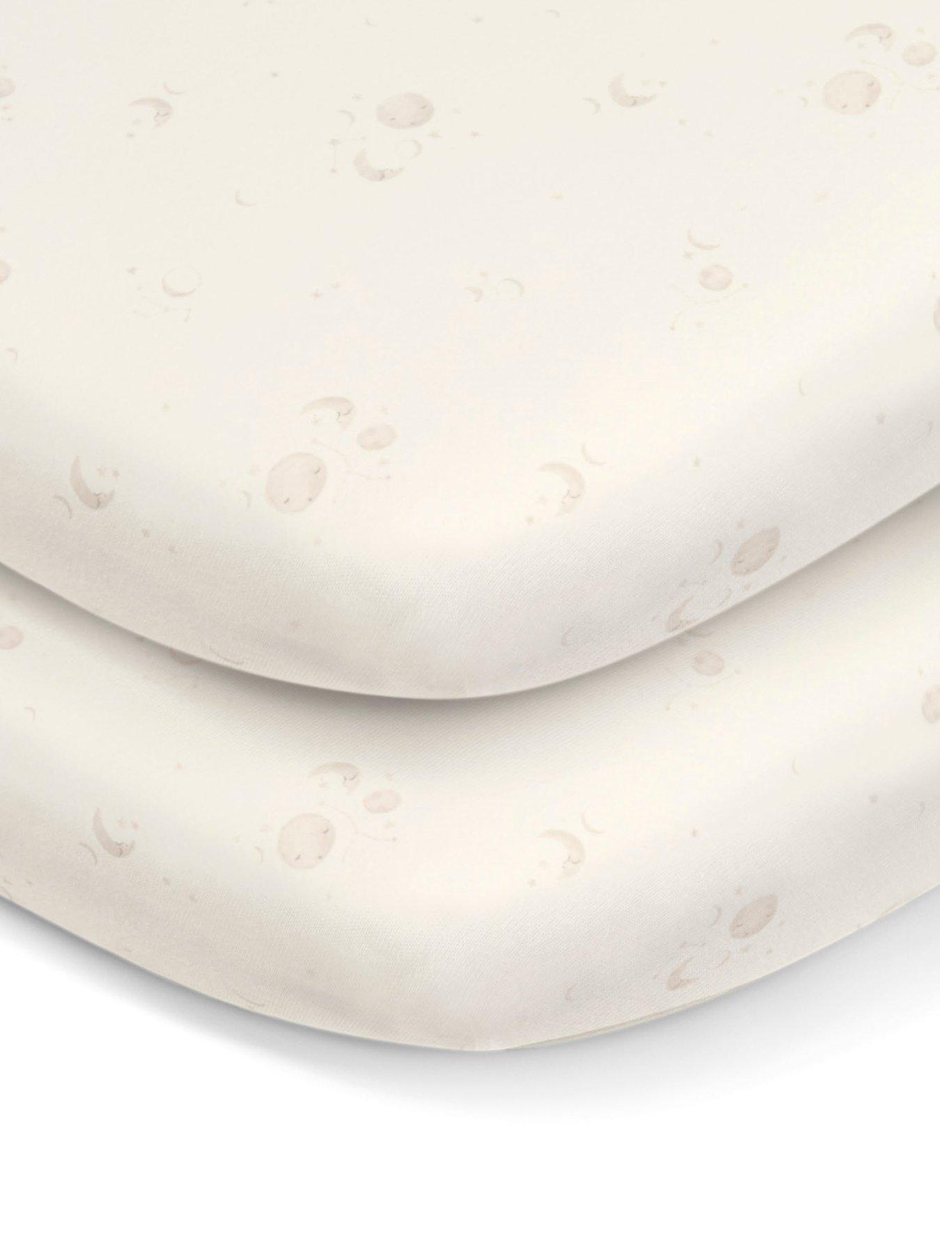 Image 4 of 4 of Mamas & Papas 2 Lua Crib Fitted Sheets (87cmx50cm) Cosmos