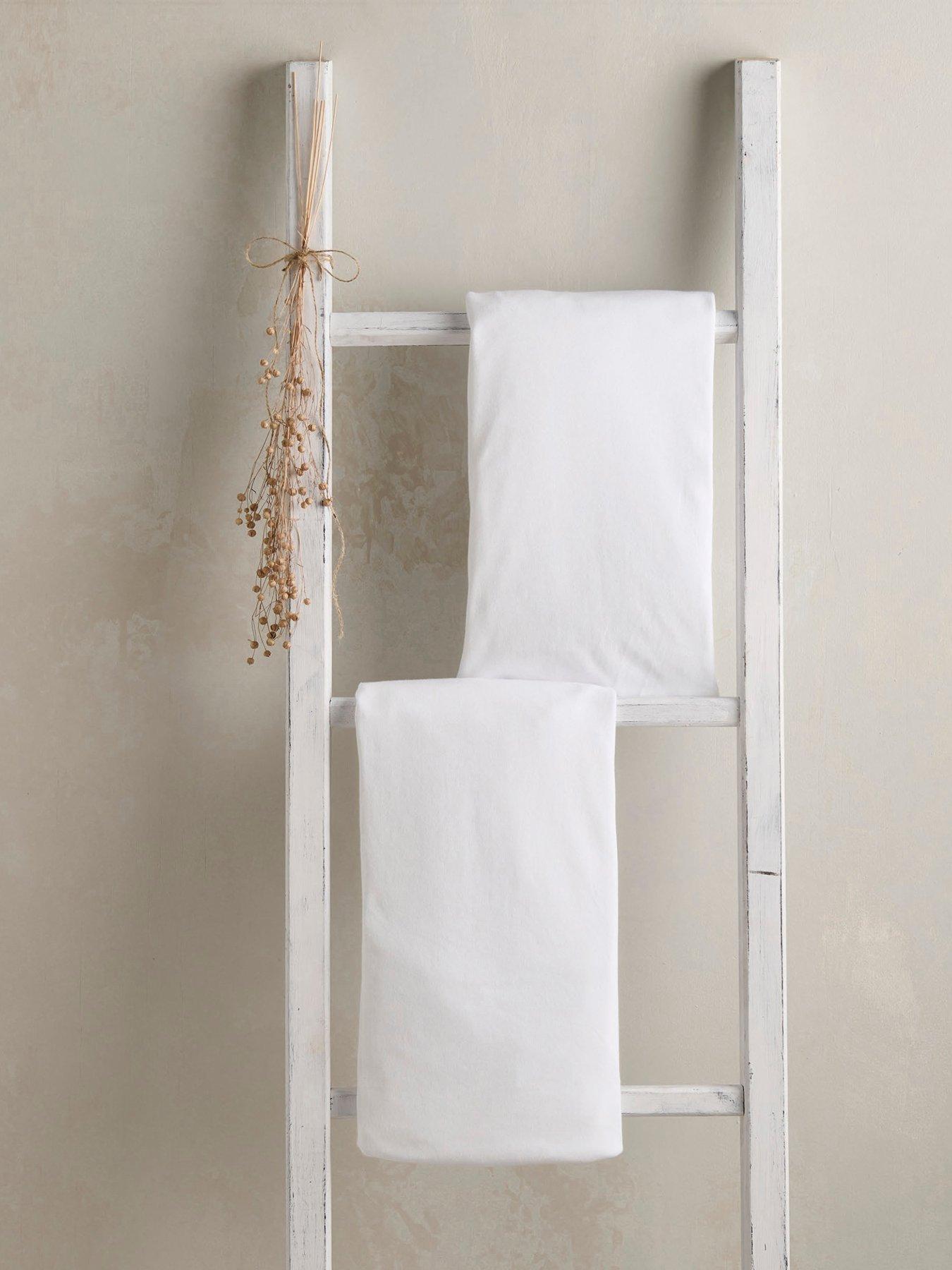 Mamas & Papas 2 Moses/Carrycot Fitted Sheets (35x78) White, One Colour