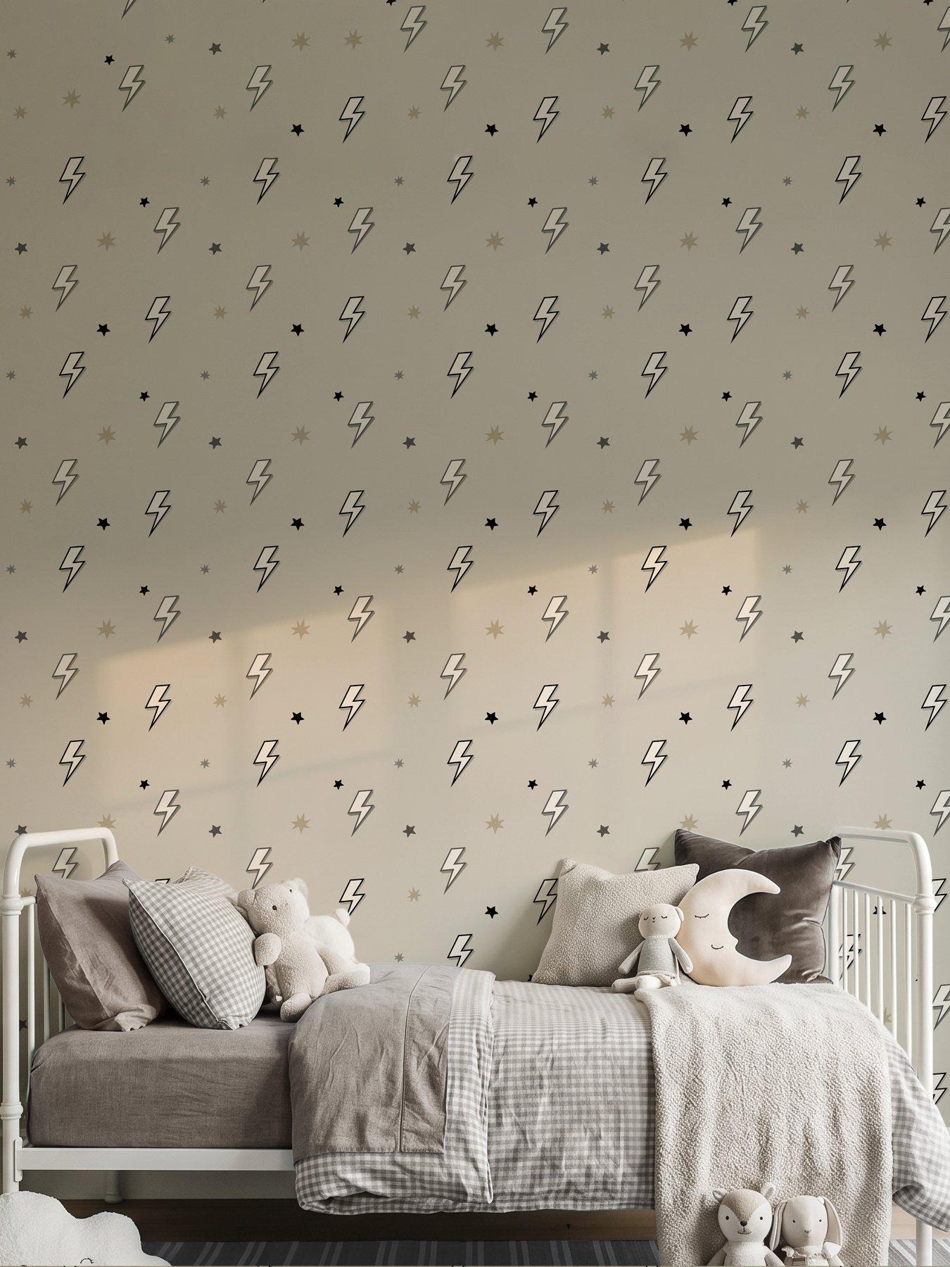 Image 3 of 4 of ARTHOUSE Bolt Grey Wallpaper