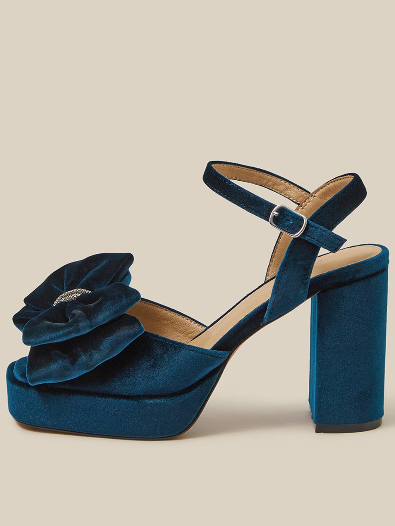 Image 1 of 3 of Monsoon Roxi Velvet Bow Platform