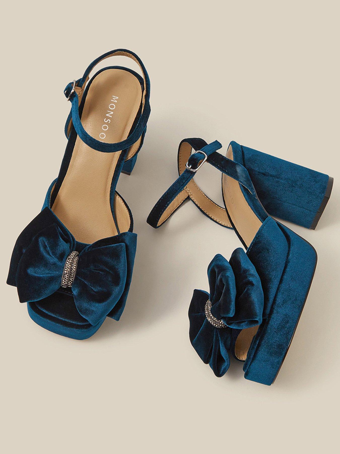 Image 2 of 3 of Monsoon Roxi Velvet Bow Platform