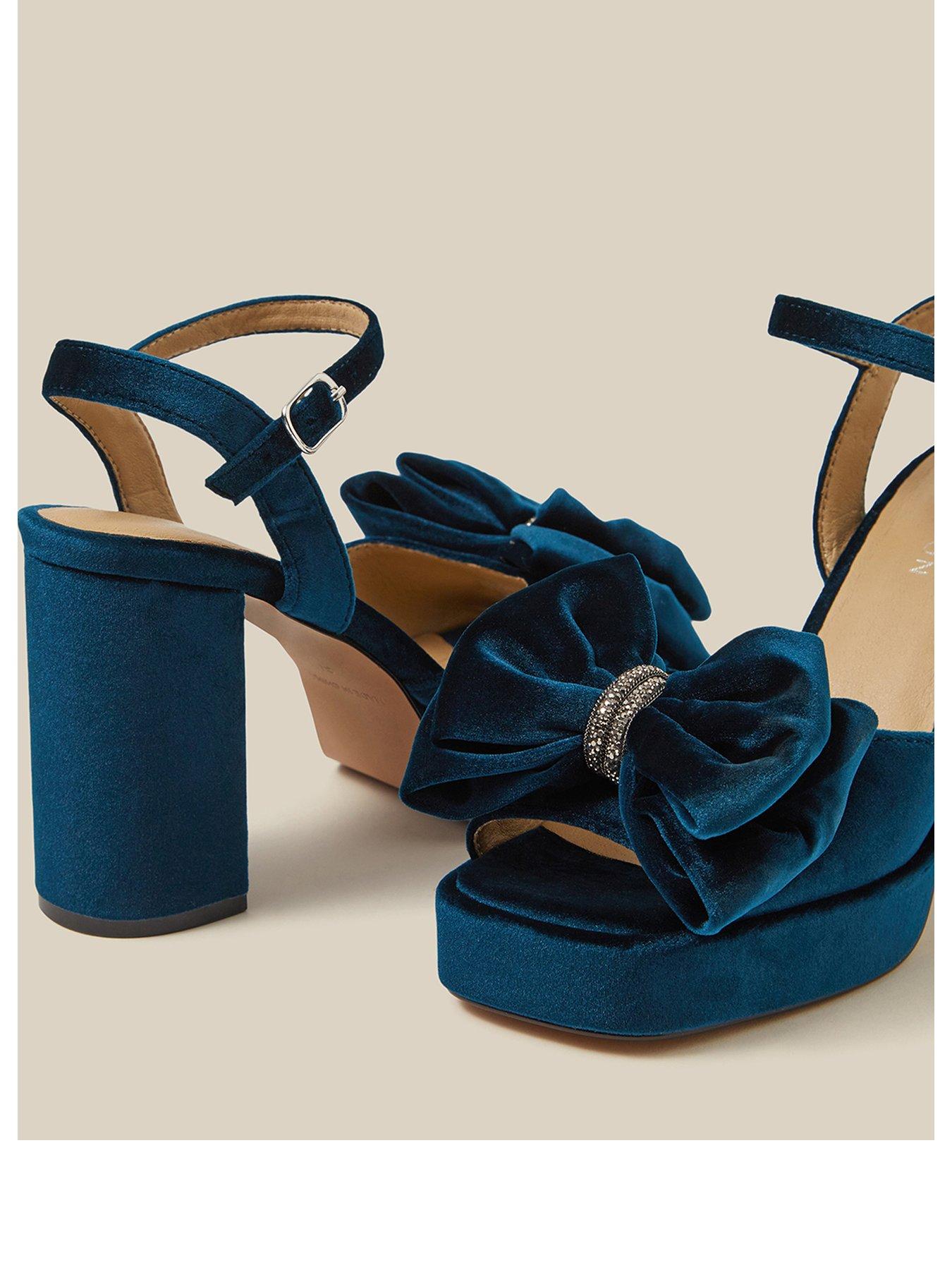 Image 3 of 3 of Monsoon Roxi Velvet Bow Platform