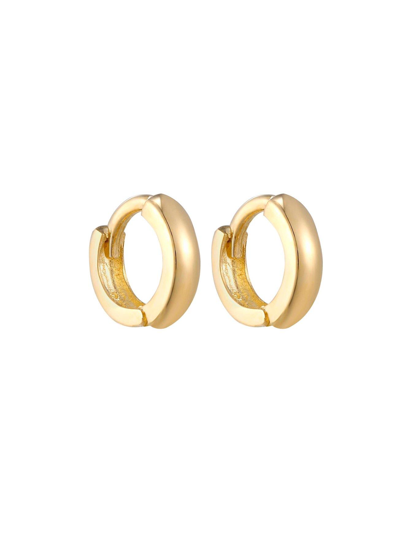 Image 3 of 4 of Seol + Gold 9ct Solid Gold Extra Tiny Huggies