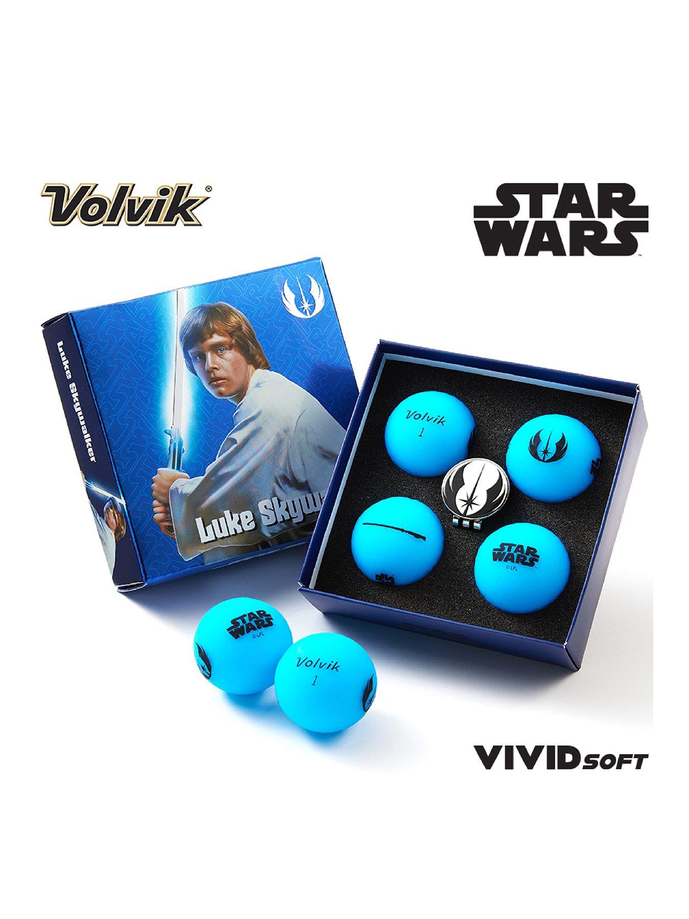 Image 1 of 1 of Volvik Vivid Soft Star Wars Luke Sky Walker 4 Golf Balls + Marker Pack