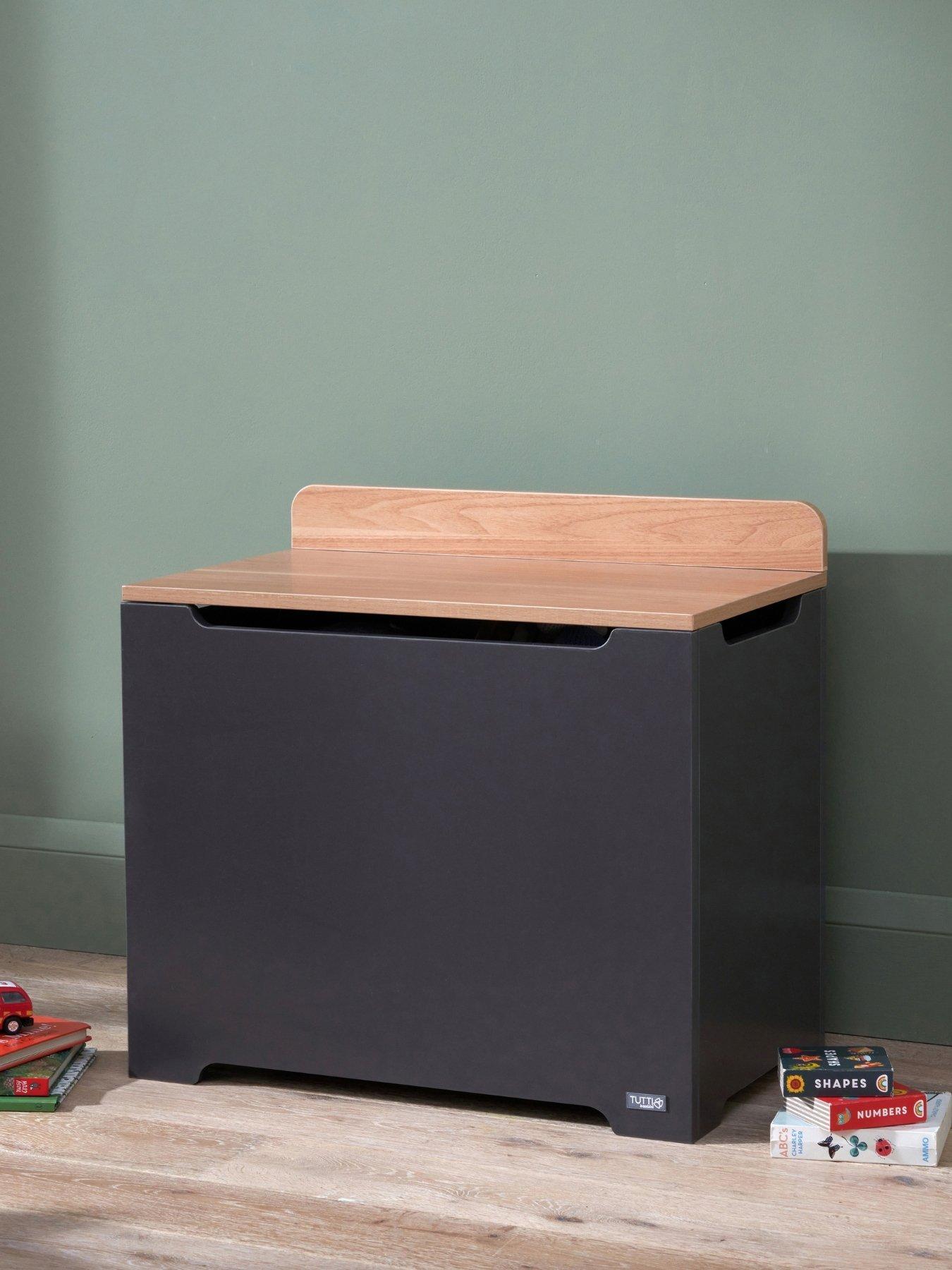 Tutti Bambini Rio Toy Box - Slate/ Honey Oak