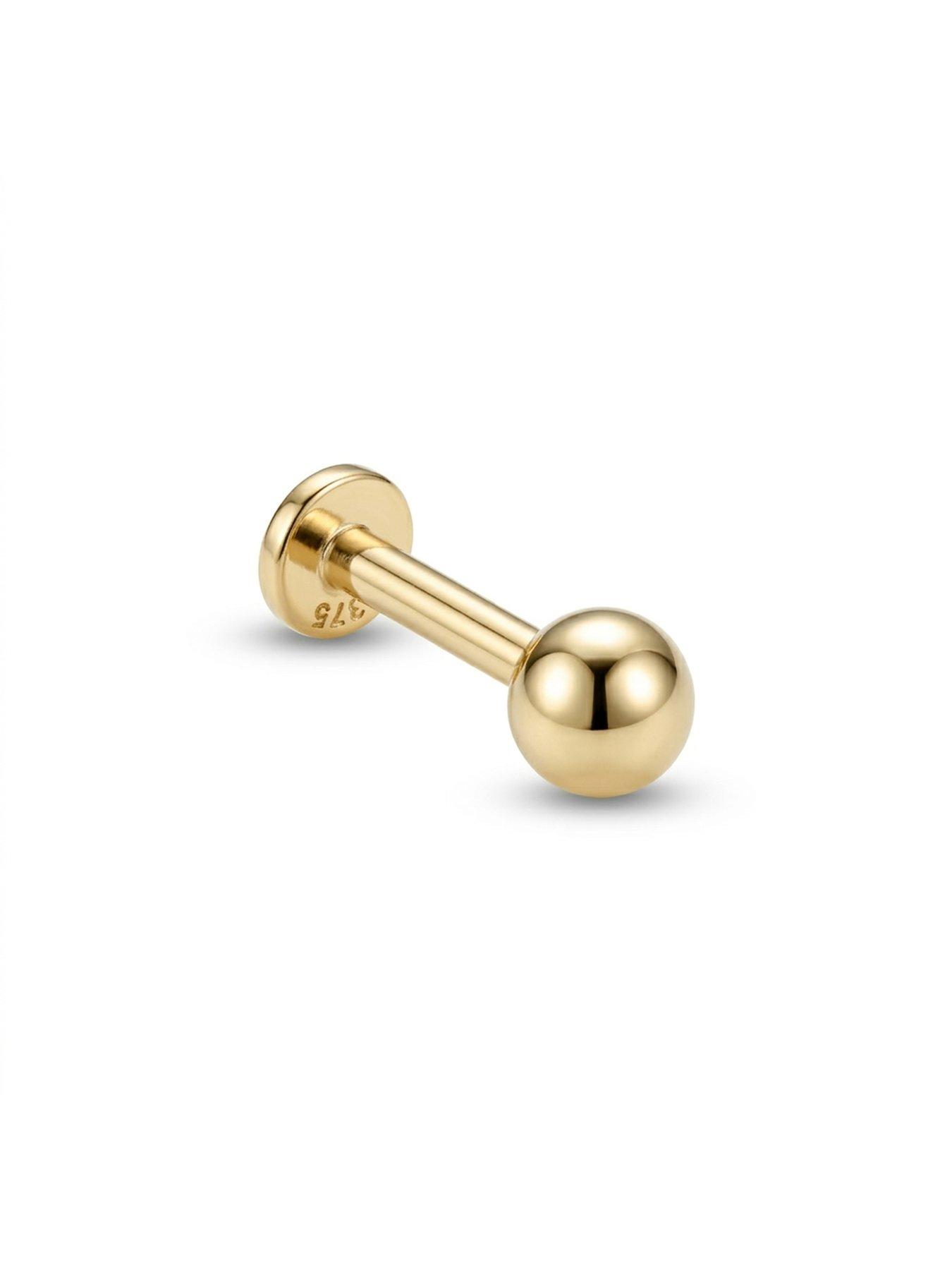 Image 3 of 5 of Seol + Gold 9ct Solid Gold 3mm Ball Flatback Stud