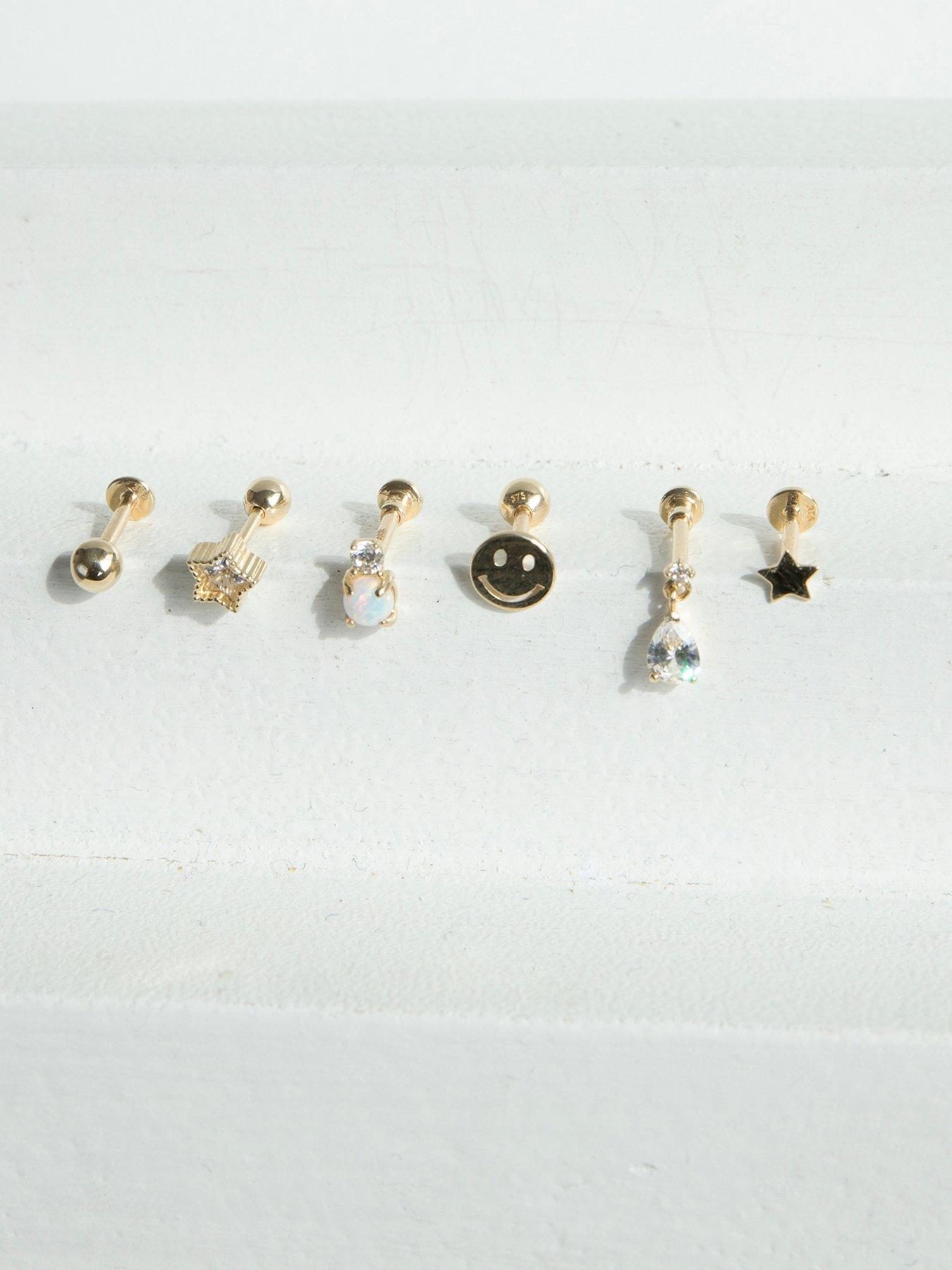 Image 4 of 5 of Seol + Gold 9ct Solid Gold 3mm Ball Flatback Stud
