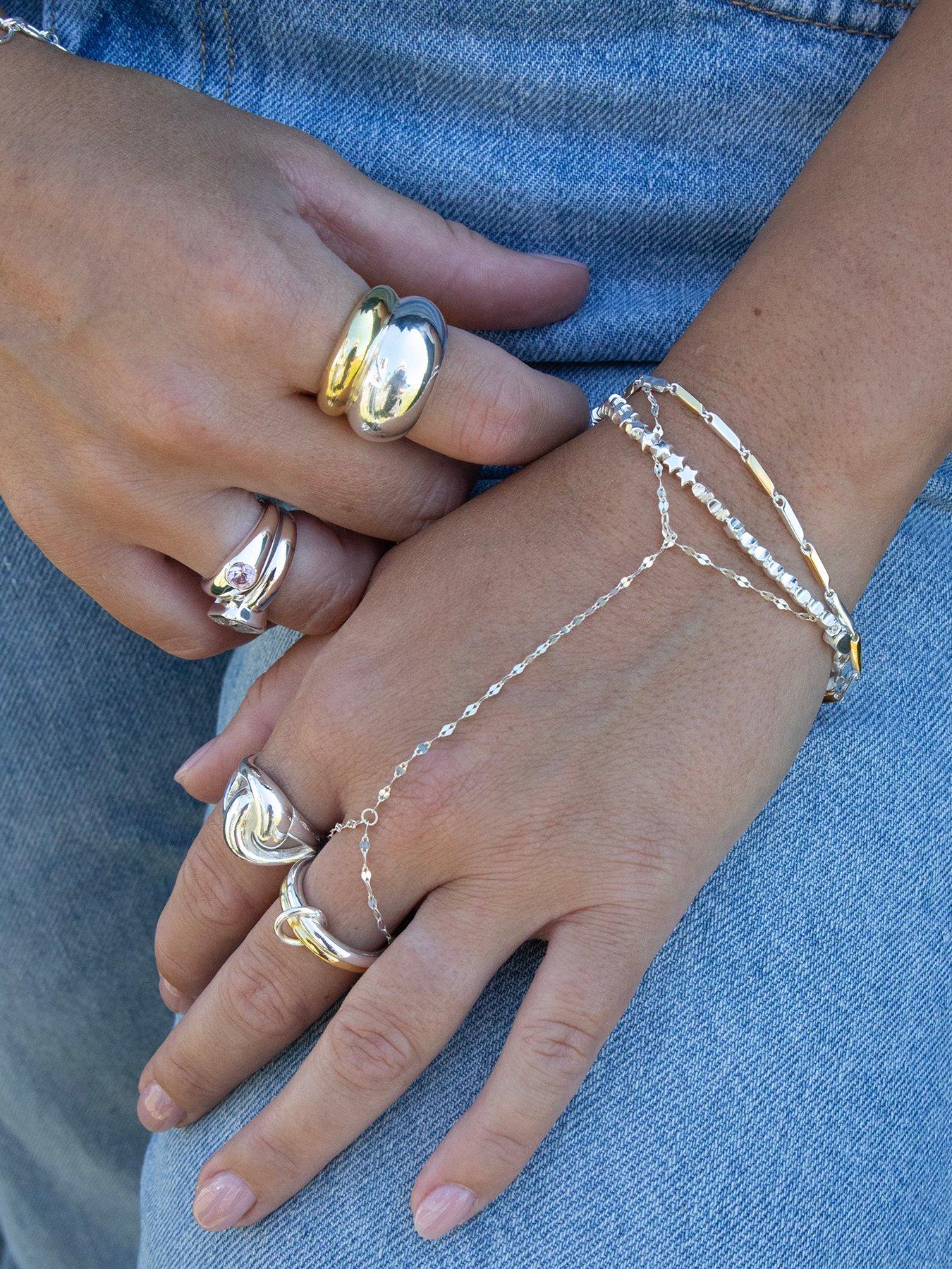 Image 4 of 6 of Seol + Gold Sterling Silver Handchain