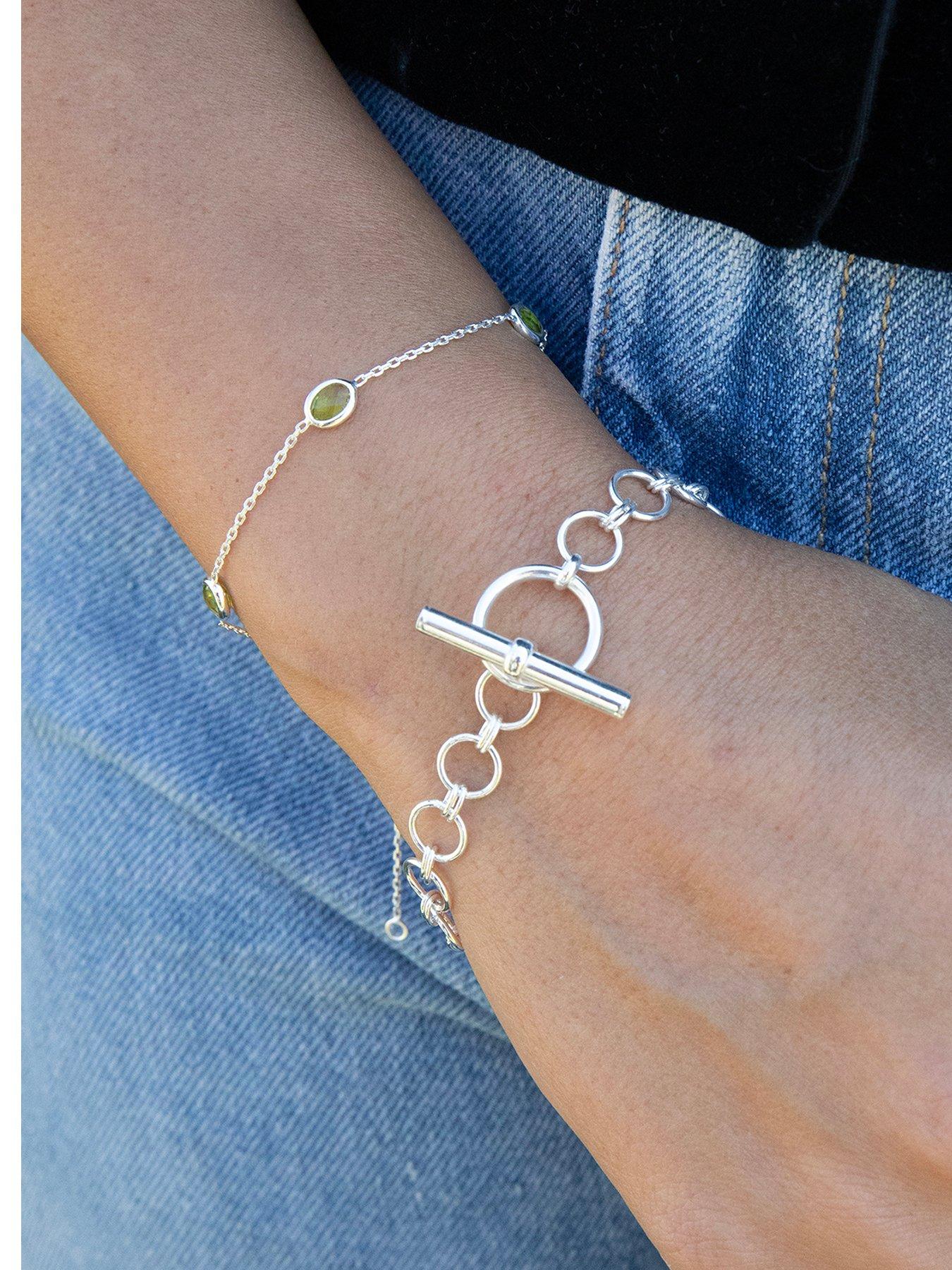 Seol + Gold Sterling Silver T-Bar Bracelet
