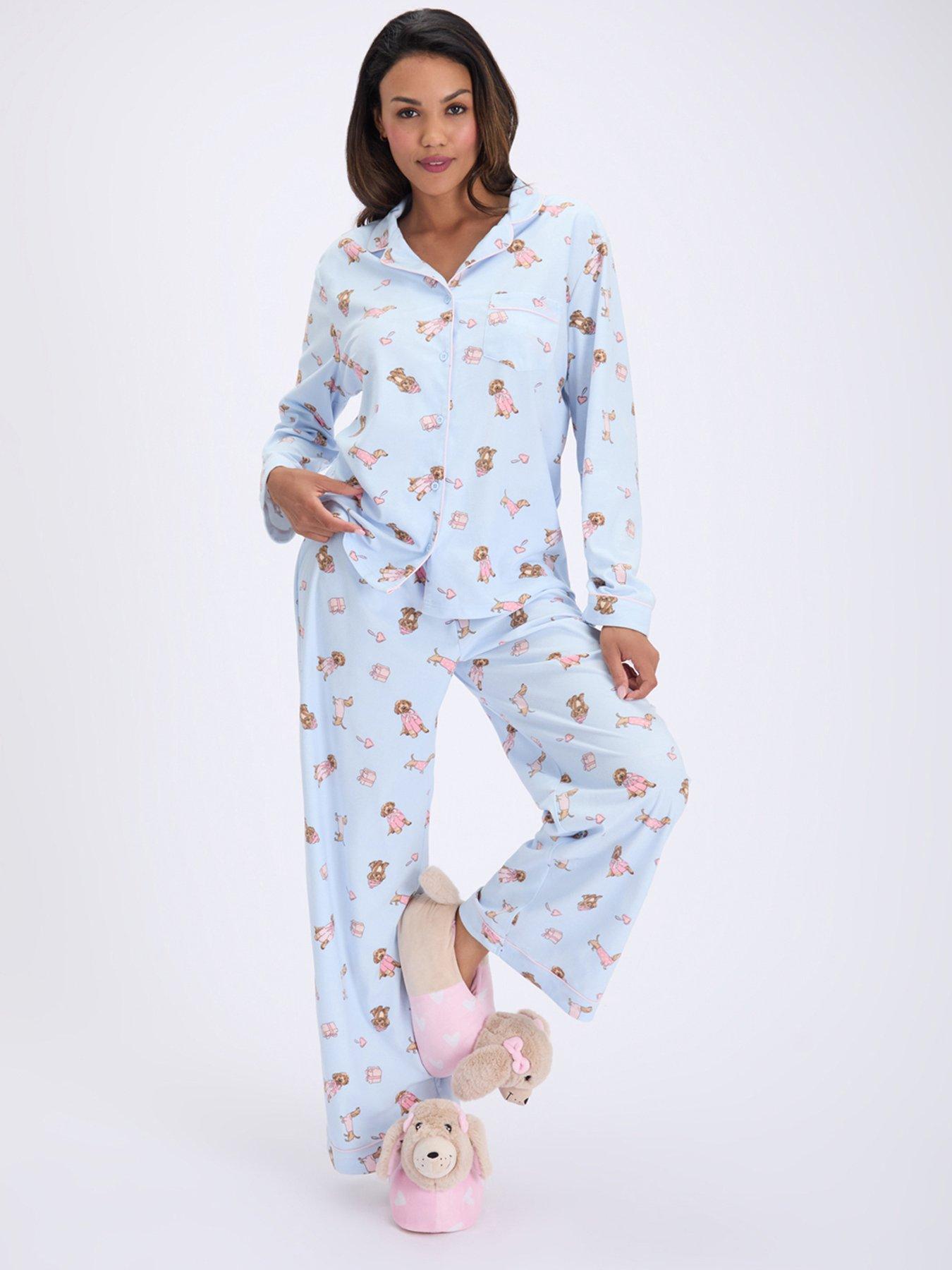 Image 1 of 7 of Boux Avenue Doggie Core Pj In A Bag - Blue Mix