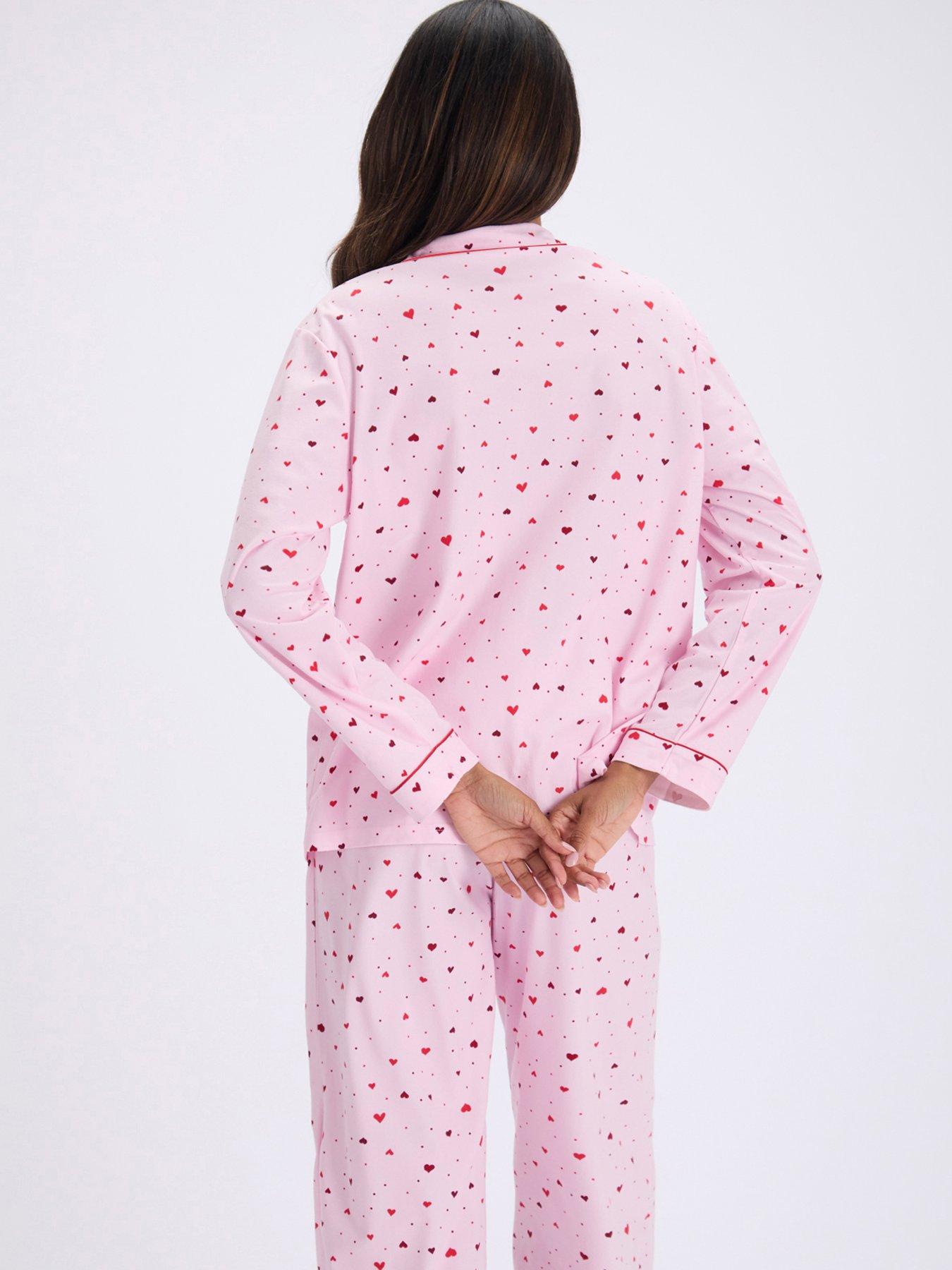 Image 2 of 7 of Boux Avenue Ditsy Heart Pyjama In A Bag - Pink Mix