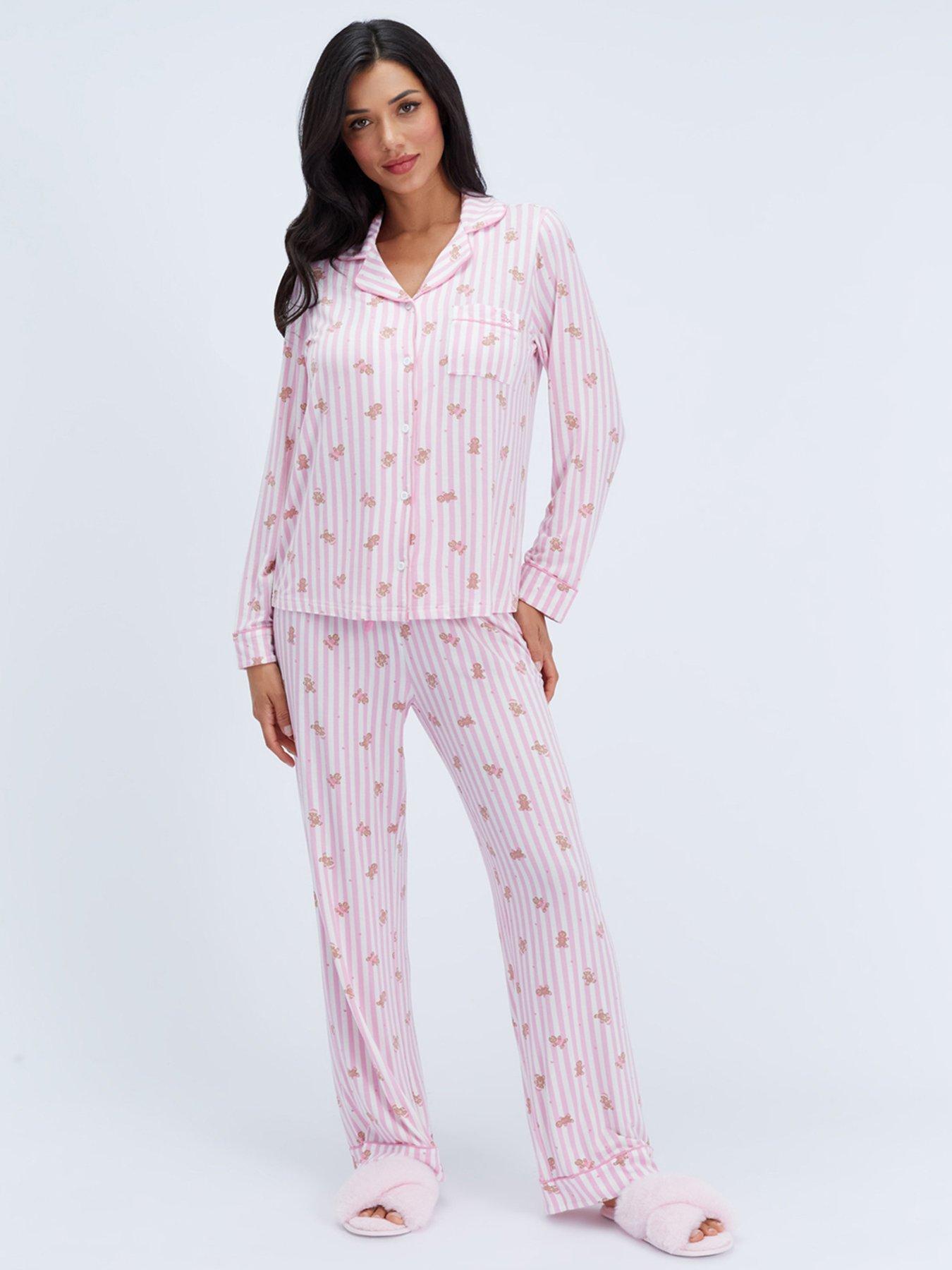 Boux Avenue Boux Avenue Gingerbread Stripe Modal Pj - Pink Mix