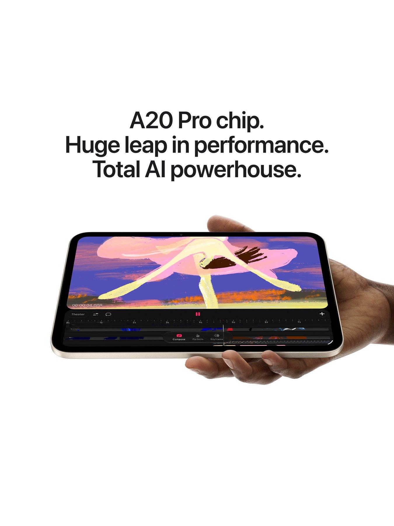 Image 5 of 8 of Apple iPad&nbsp;mini (A20 Pro, 2026) 8.5-inch, Wi-Fi &amp; Cellular, 128GB&nbsp;- Midnight
