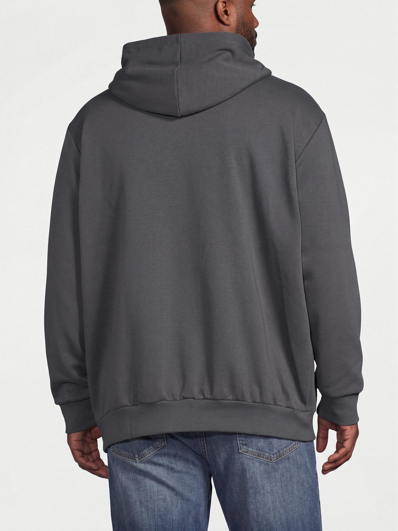 Image 2 of 5 of Jack & Jones Mens Big &amp; Tall Corp Logo Hoodie - Dark Blue