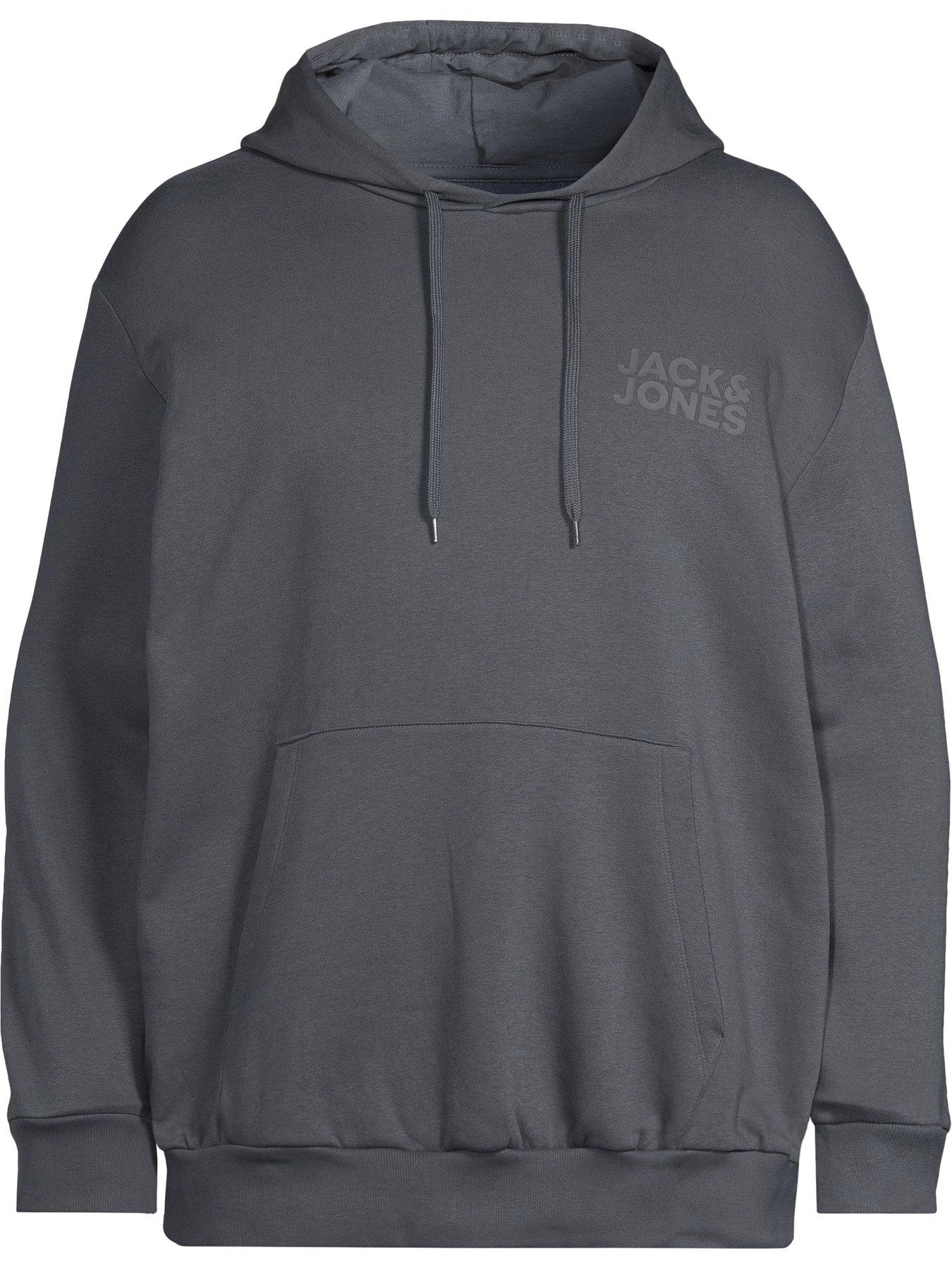 Image 5 of 5 of Jack & Jones Mens Big &amp; Tall Corp Logo Hoodie - Dark Blue