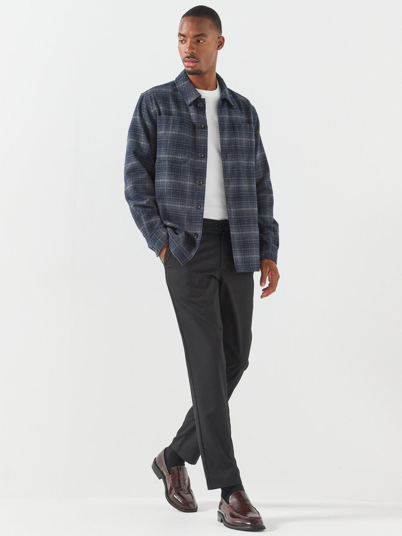 Image 3 of 5 of Jack & Jones Mens Ollie Liam Stretch Tapered Chino Trousers - Black