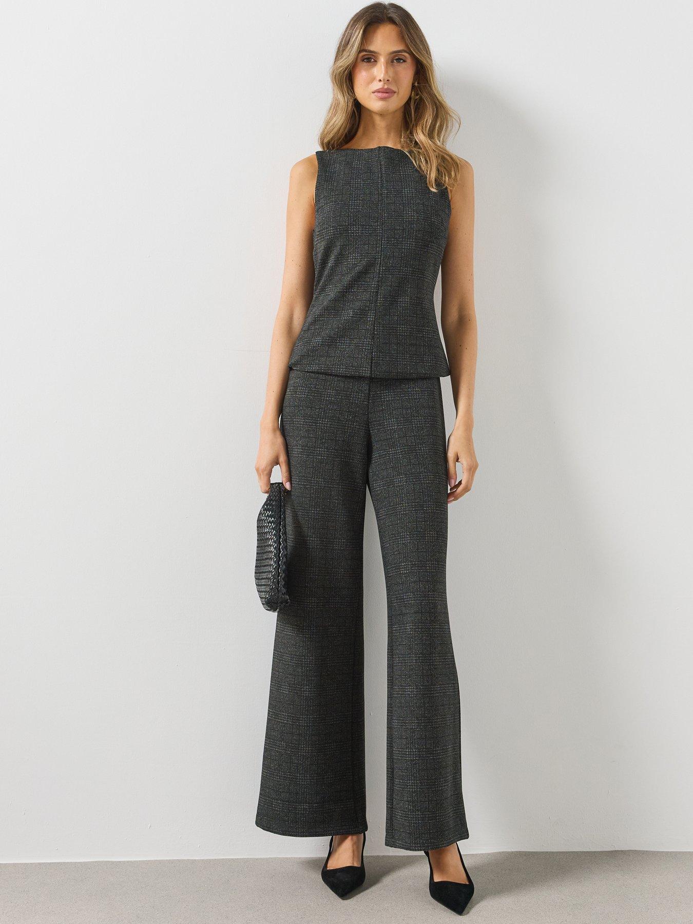 Image 1 of 6 of Mango Jumpsuit Jump - Grey