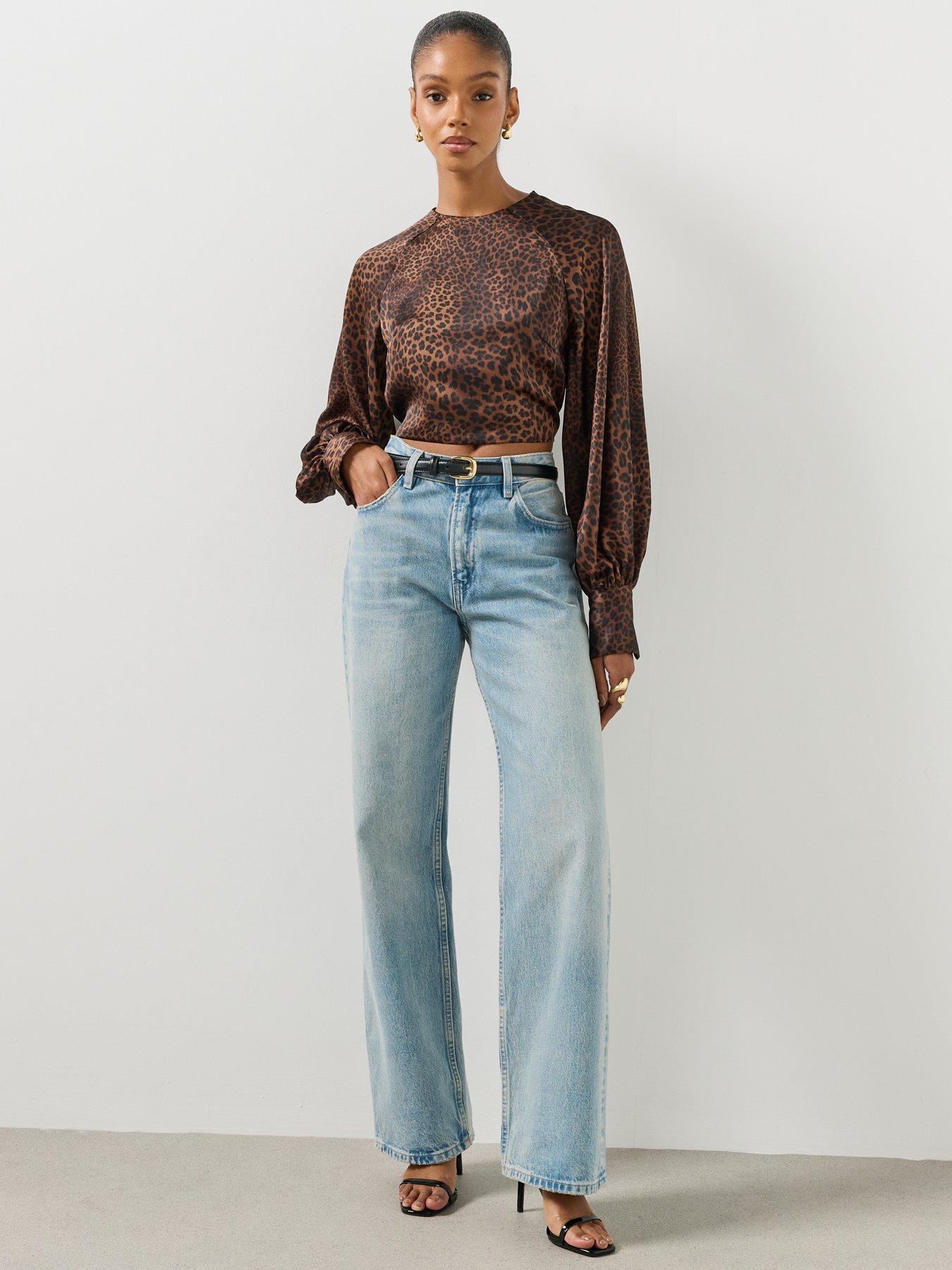 Image 6 of 6 of Mango Womens Hunter Open Back Tie Satin-Look Top - Brown