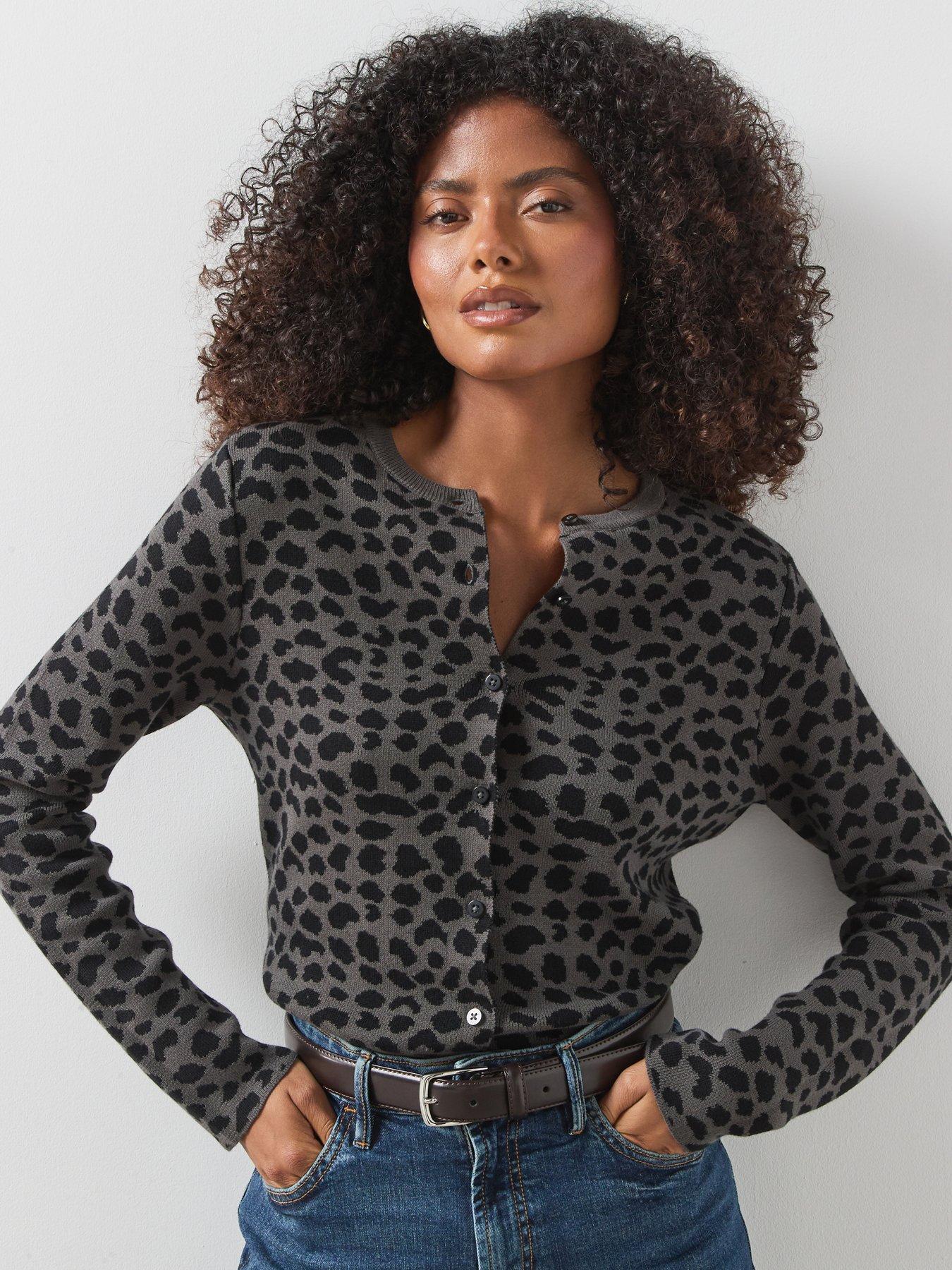 Image 1 of 5 of Mango Cardigan Pantera -grey