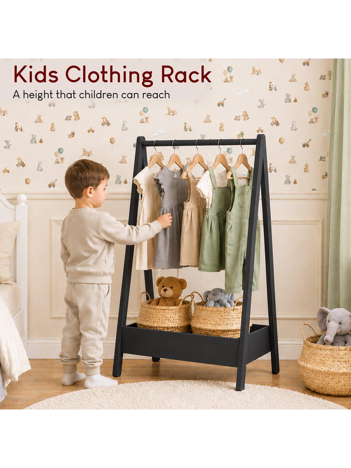 Image 3 of 8 of Vida Designs Junior Vida Kids Clothes Rack, Black