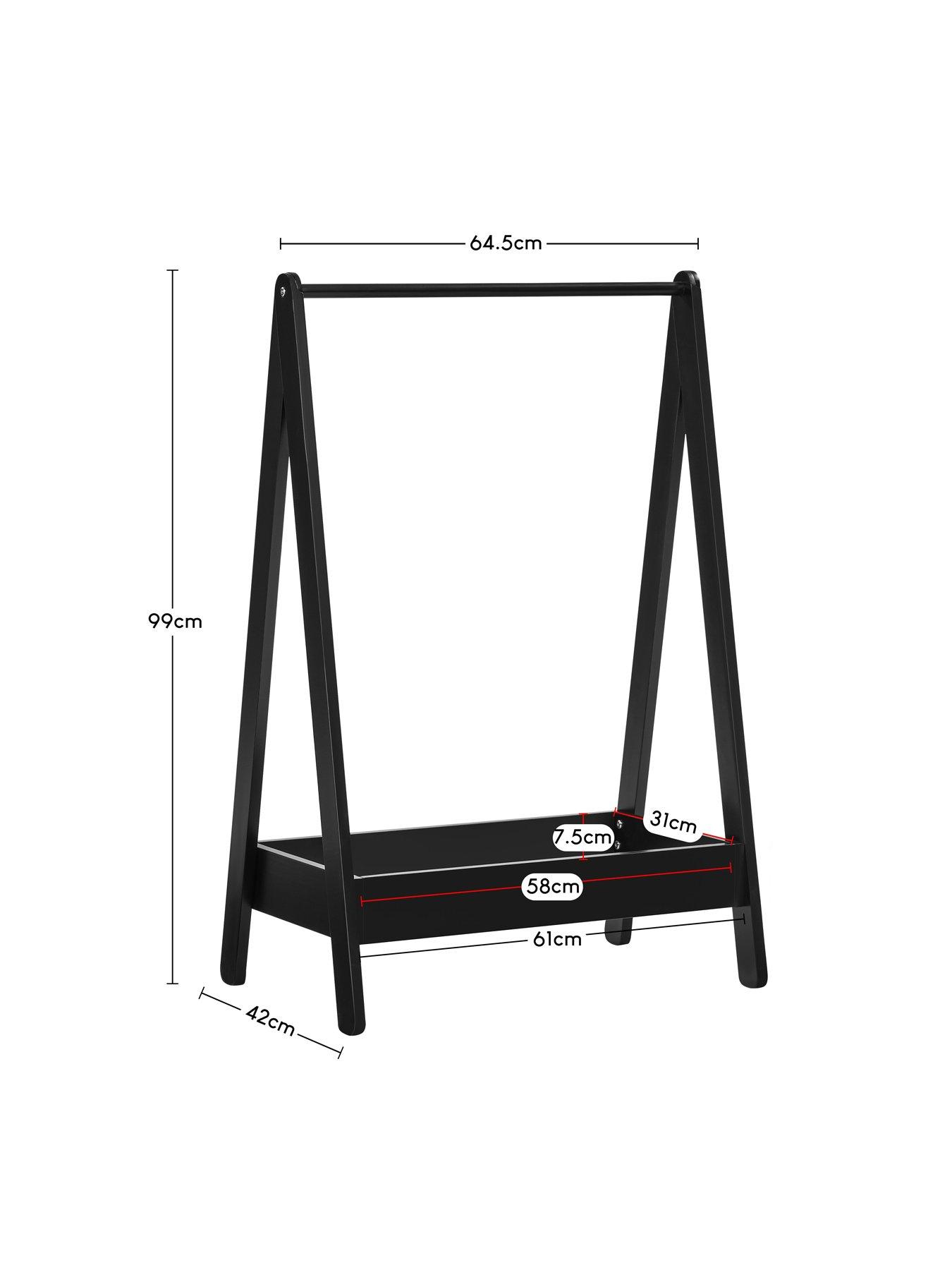 Image 7 of 8 of Vida Designs Junior Vida Kids Clothes Rack, Black
